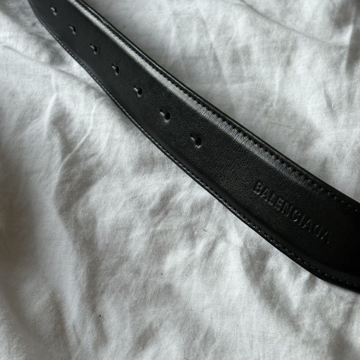 Balenciaga × Under Armour Balenciaga X Under Armor Silver Logo Belt Size 100 Size 32 - 4 Thumbnail