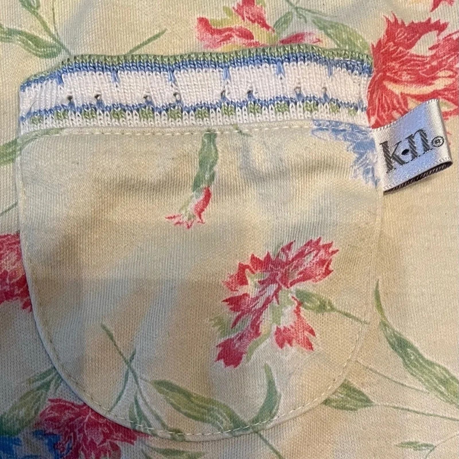 The Unbranded Brand Karen Neuburger floral print nightshirt, size Large Size L / US 10 / IT 46 - 2 Thumbnail
