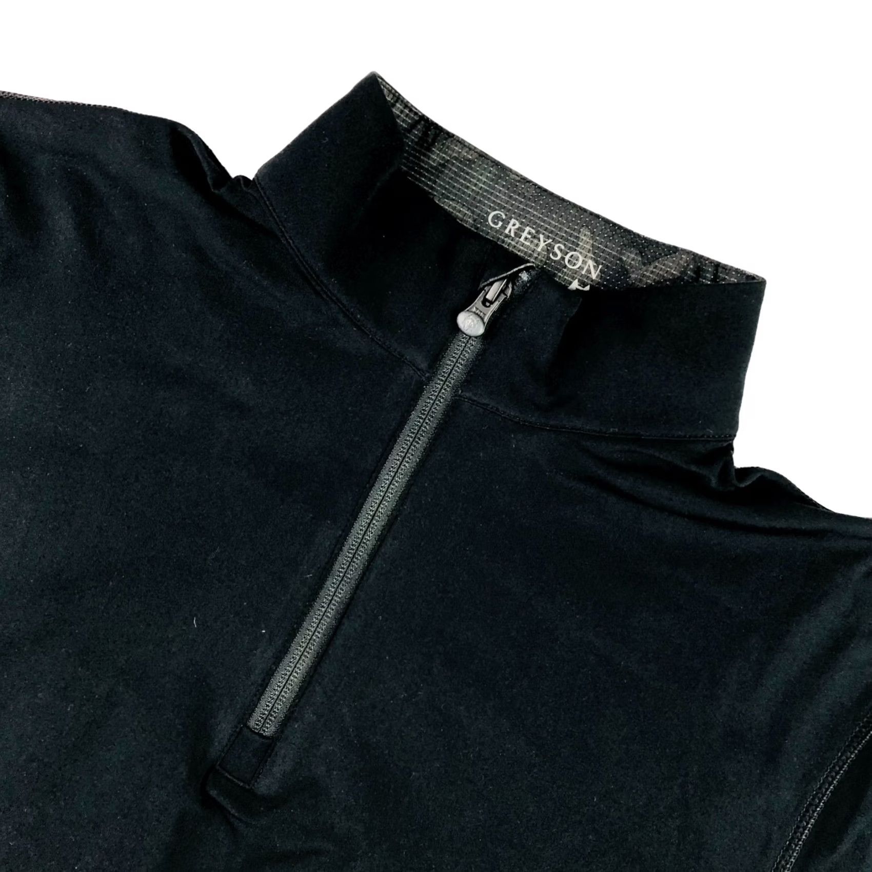 Vintage Greyson Men's 1/4 Zip Performance Stretch Pullover Jacket Black L Size US L / EU 52-54 / 3 - 2 Thumbnail
