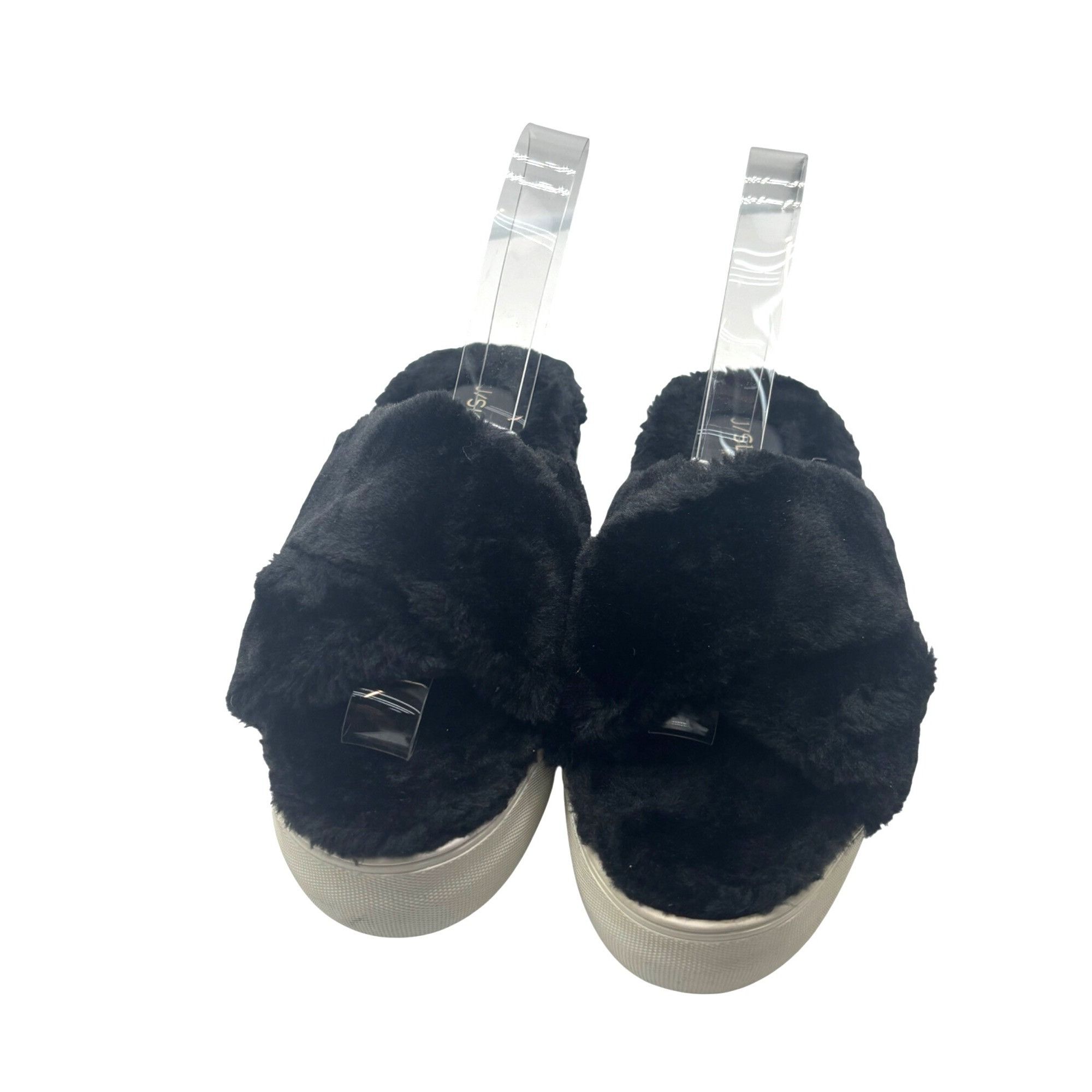 Other J/Slides NYC Faux Fur Slide Sandal, Black, Size 6 Size US 6 / IT 36 - 7 Thumbnail