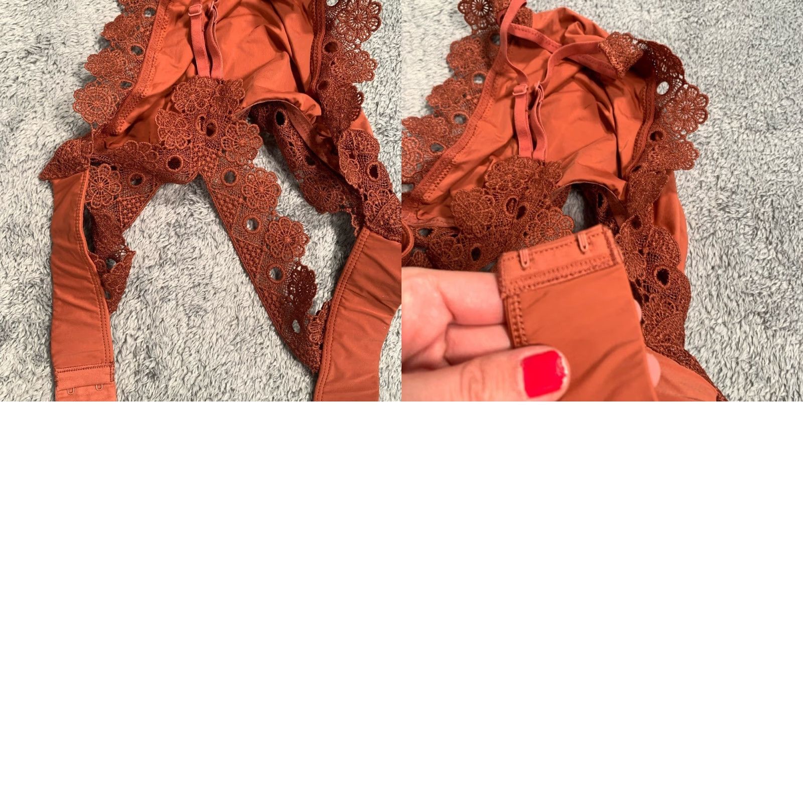 Vintage Aerie Bralette BRA Medium Orange M Size ONE SIZE - 8 Thumbnail