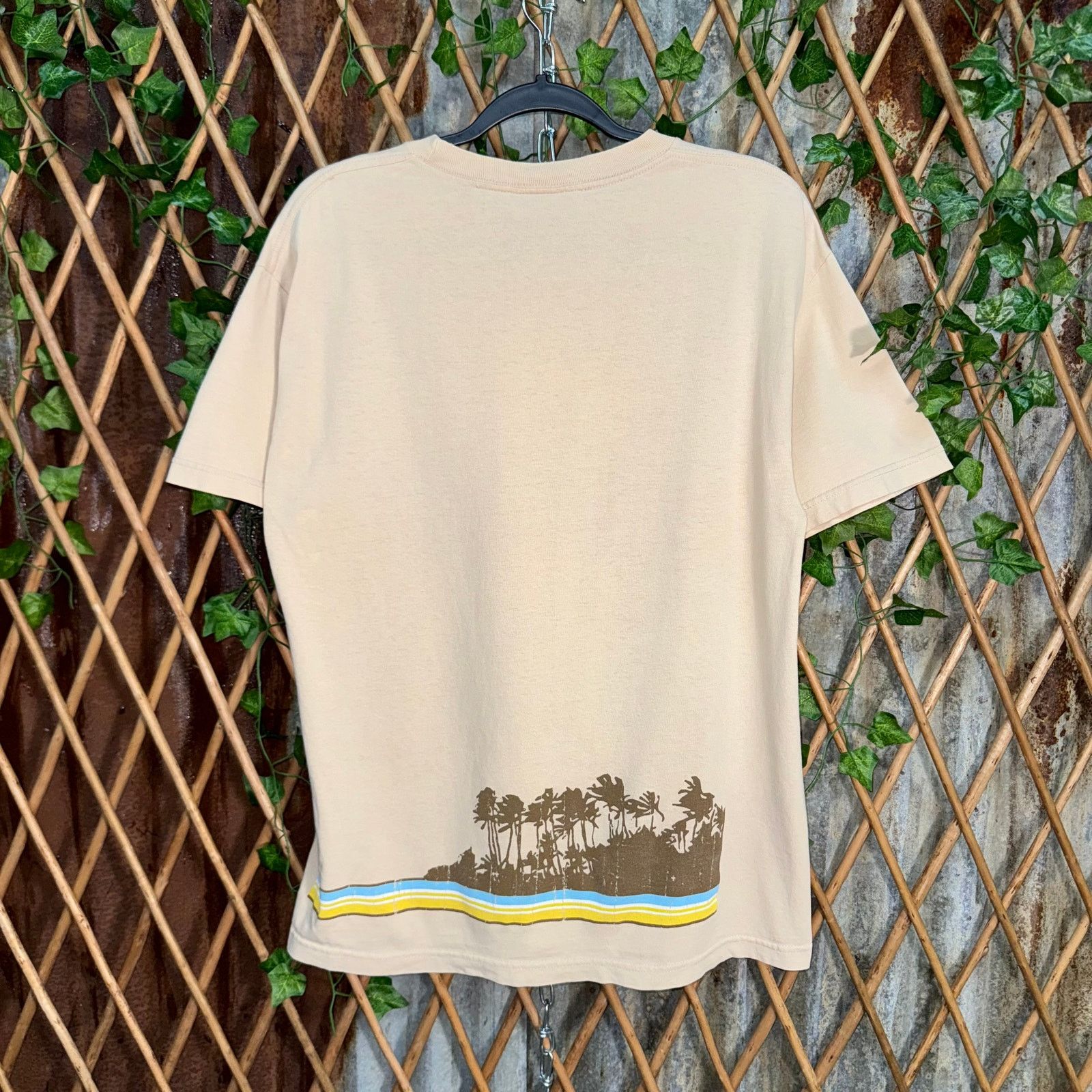 Sideout Vintage Y2K side out surf style stripe palm tree 00s t-shirt Size US L / EU 52-54 / 3 - 2 Thumbnail