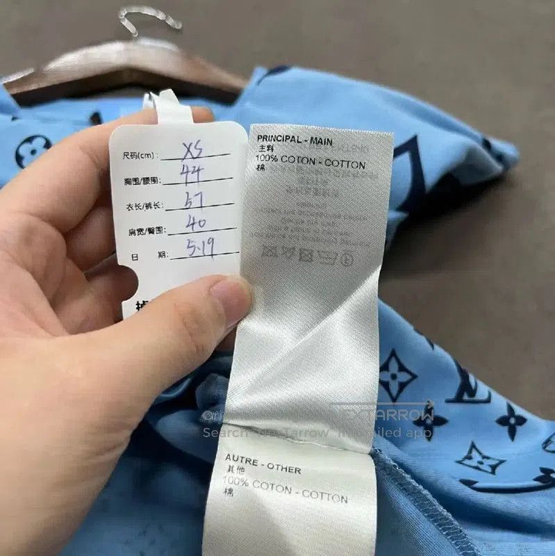 Louis Vuitton Louis Vuitton Blue Cotton T. Size XS / US 0-2 / IT 36-38 - 4 Thumbnail