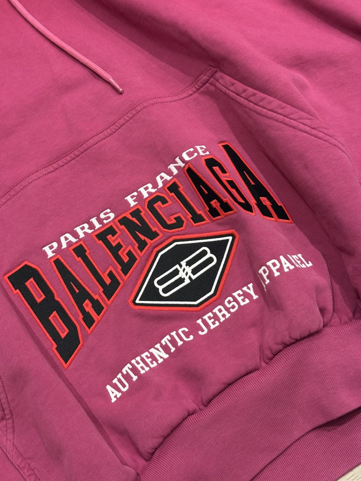 Balenciaga Balenciaga Pink Cotton Oversized Hoodie Size US L / EU 52-54 / 3 - 3 Thumbnail