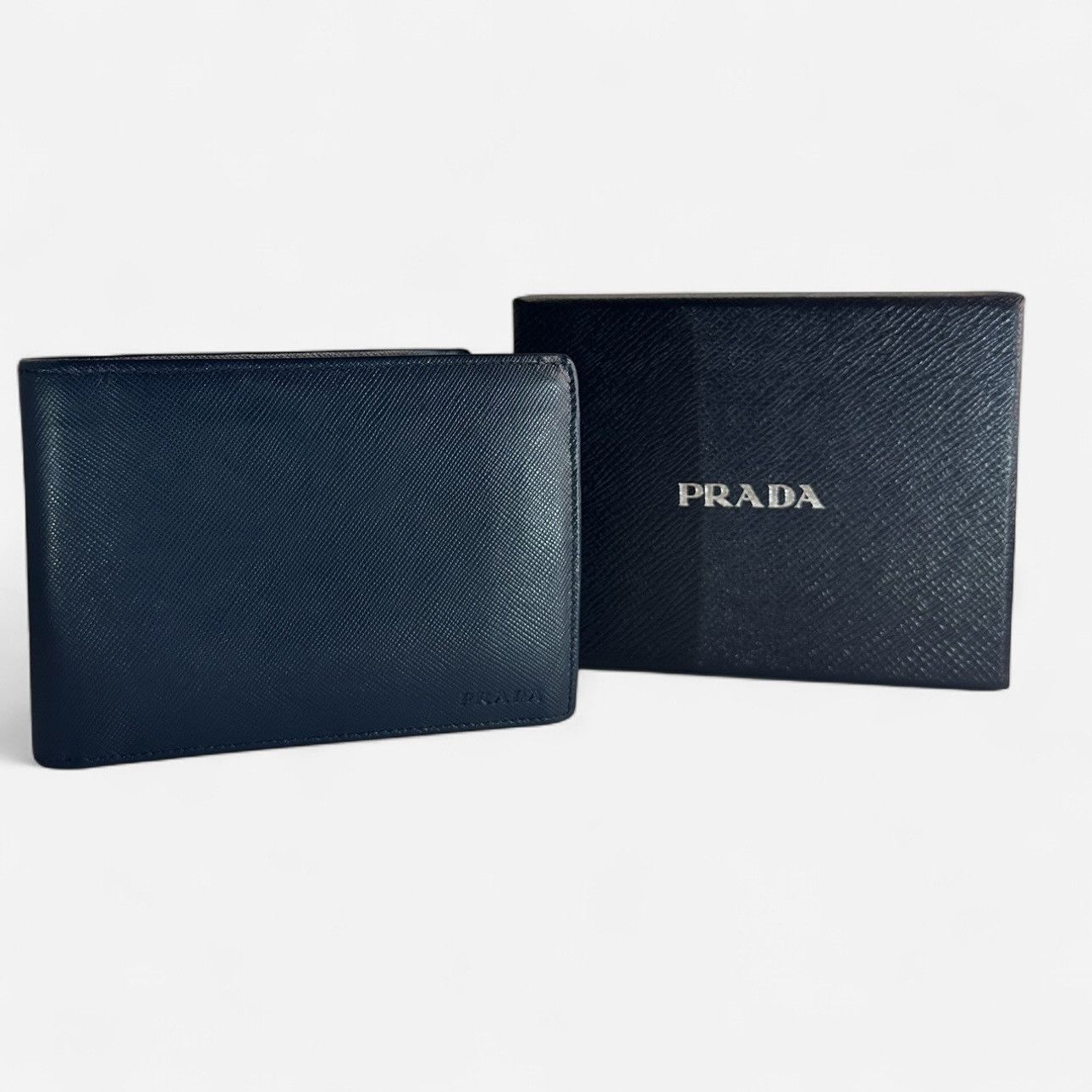 Prada Prada 2M0002 Saffiano Leather Wallet Baltico Navy Box+COA Size ONE SIZE - 1 Thumbnail