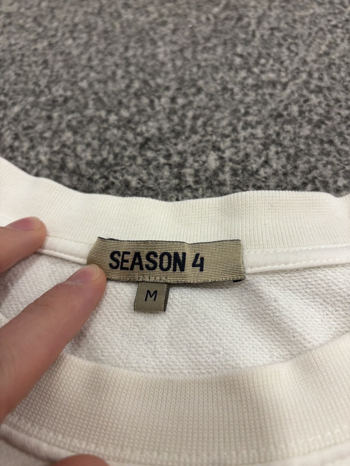 Yeezy Yeezy season 4 Milk Boxy Crewneck Sweatshirt Off White Size US M / EU 48-50 / 2 - 3 Thumbnail