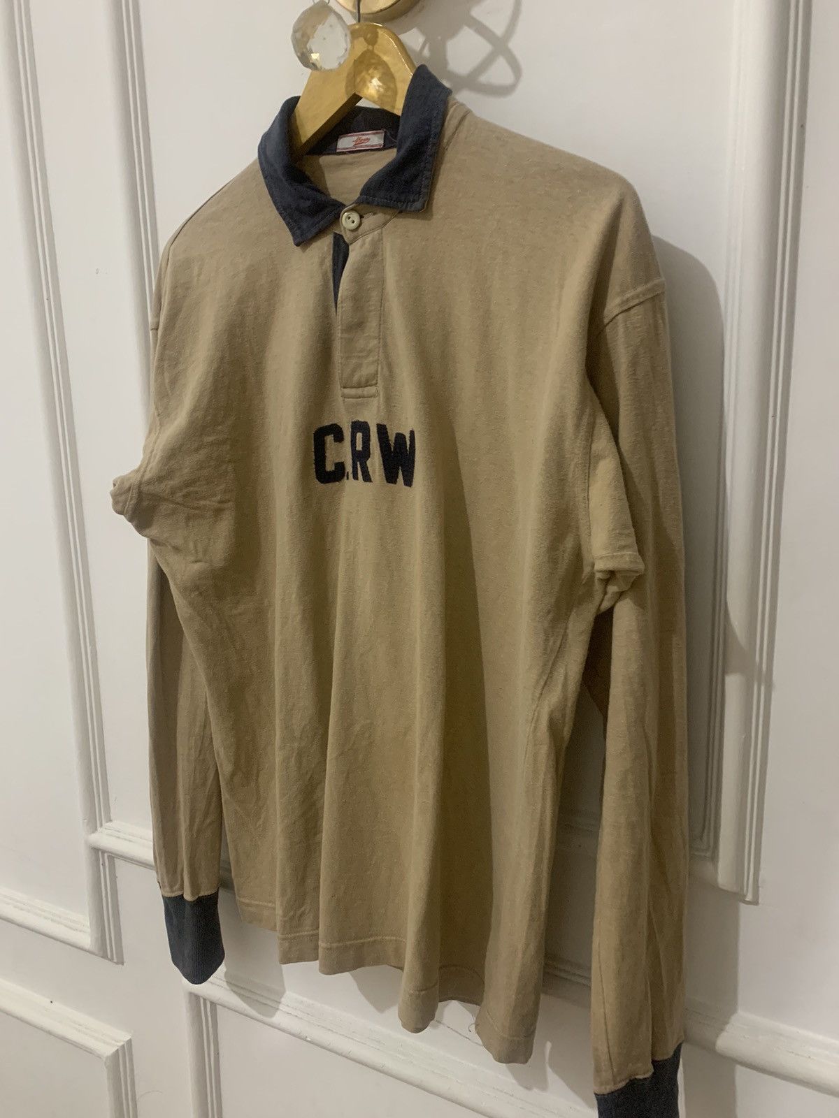 45rpm × Kapital × Vintage 1990s 45rpm – C.RW Polo Long Sleeve Shirt Japan Made Size US L / EU 52-54 / 3 - 2 Thumbnail