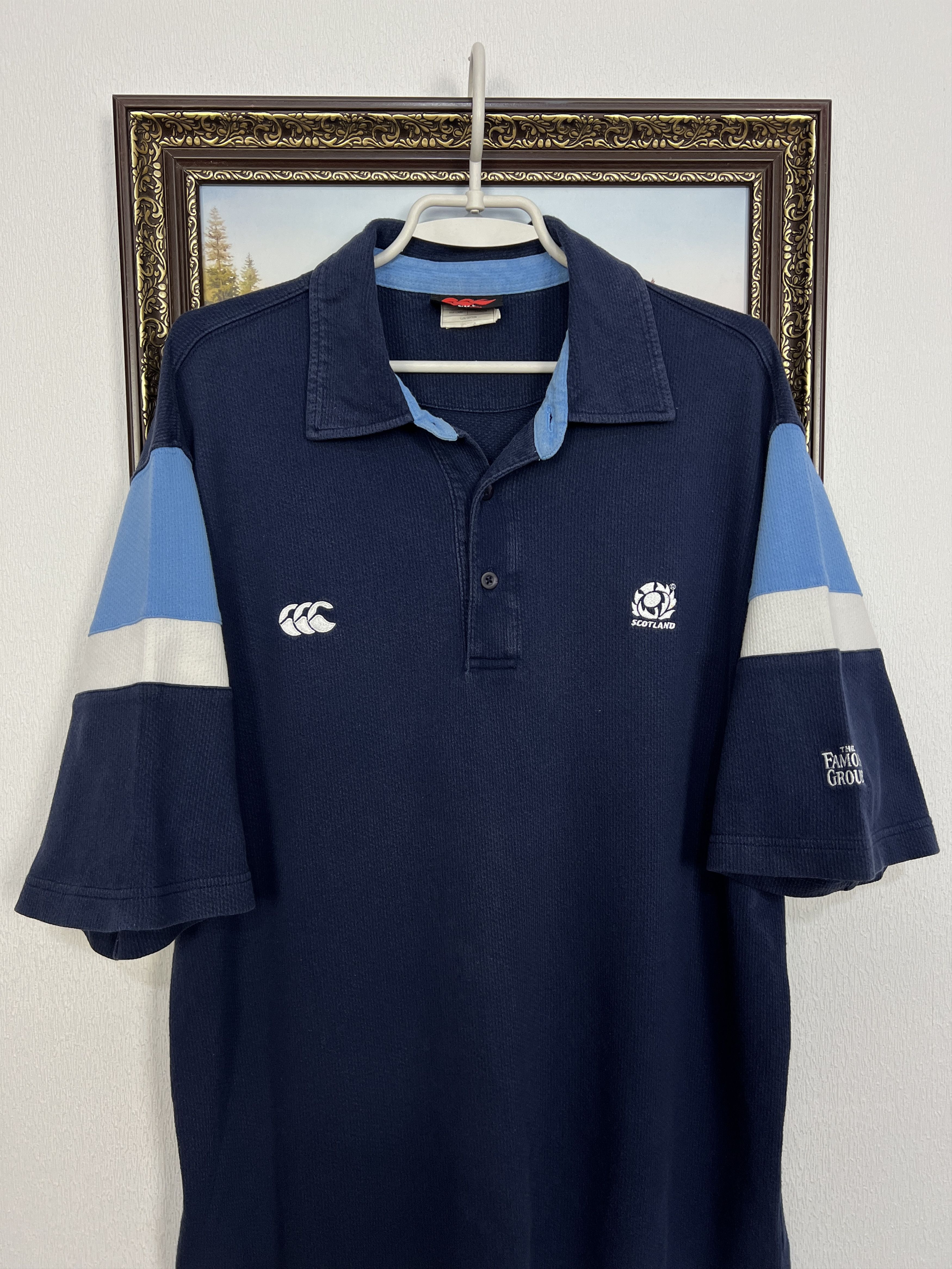 Vintage Canterbury Scotland Rugby Union Jersey Polo Trikot