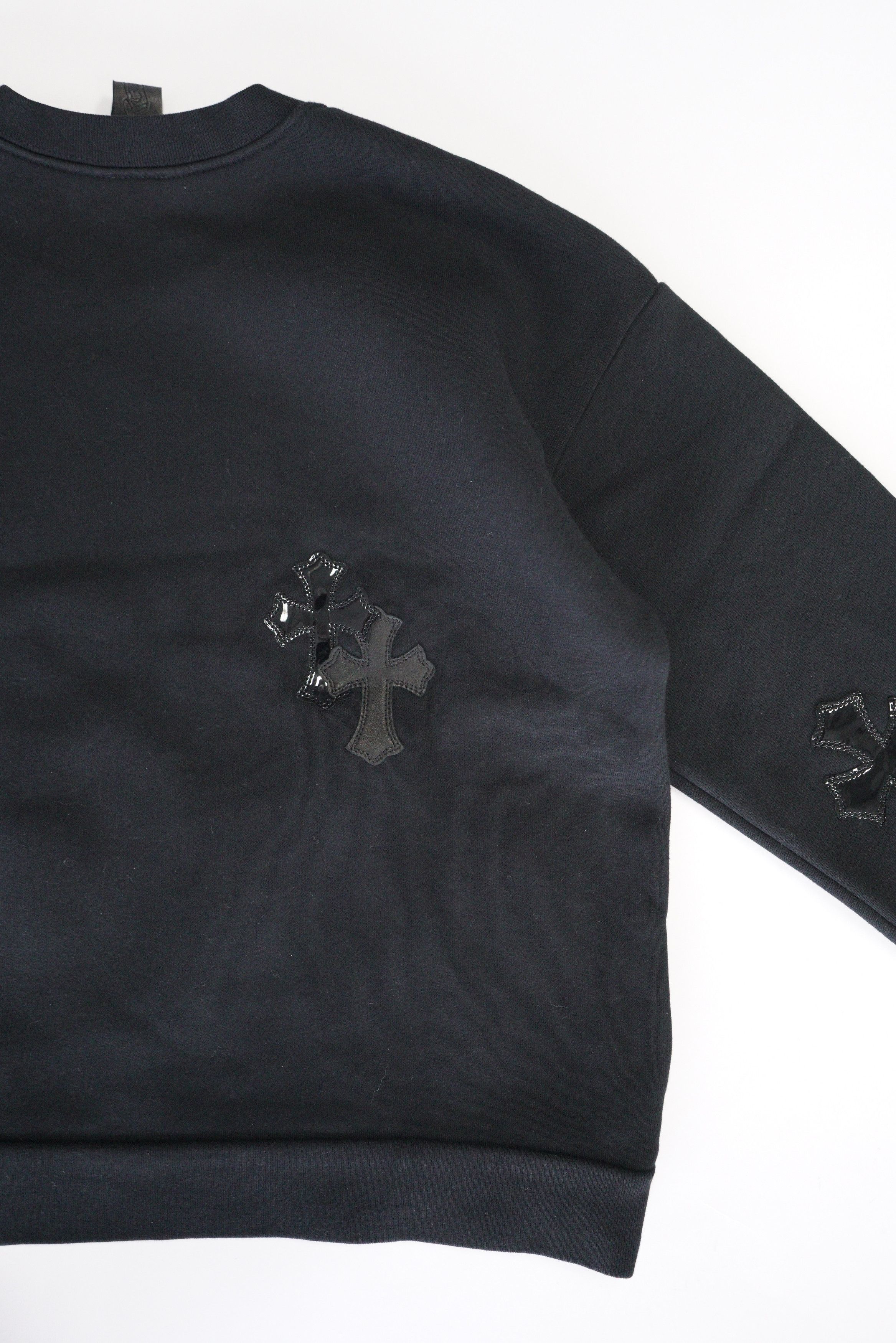 Chrome Hearts Chrome Hearts Pony Hair Patent Leather Cross Sweatshirt Size US S / EU 44-46 / 1 - 10 Thumbnail
