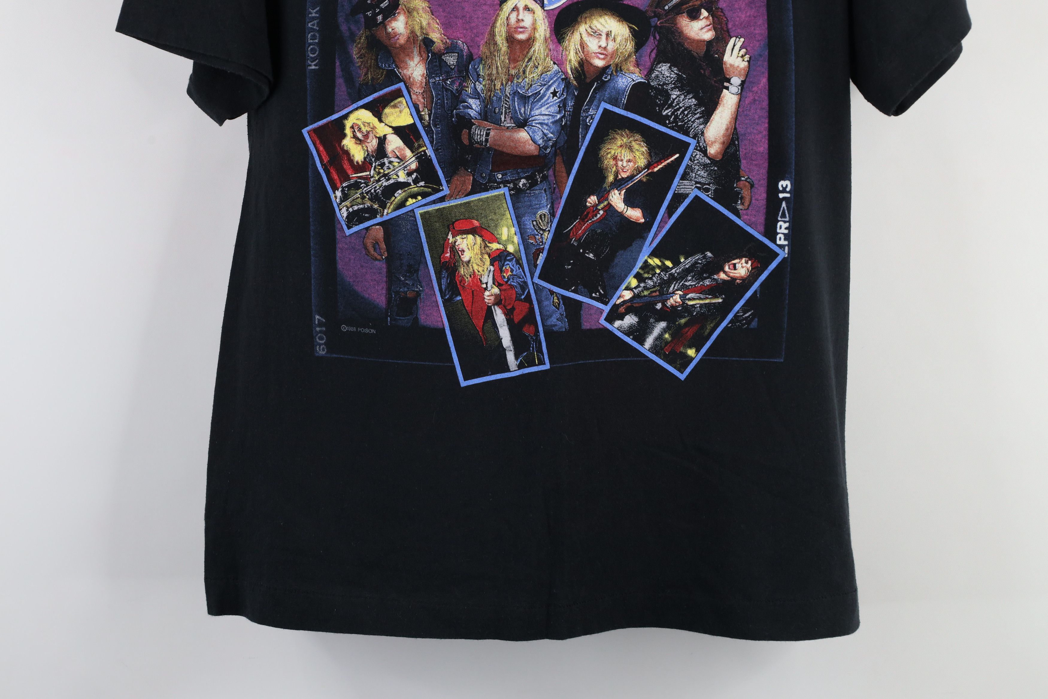 Vintage Vintage 80s Up and Say Ahh Tour PoisonBand T-Shirt Black USA Size US L / EU 52-54 / 3 - 3 Thumbnail