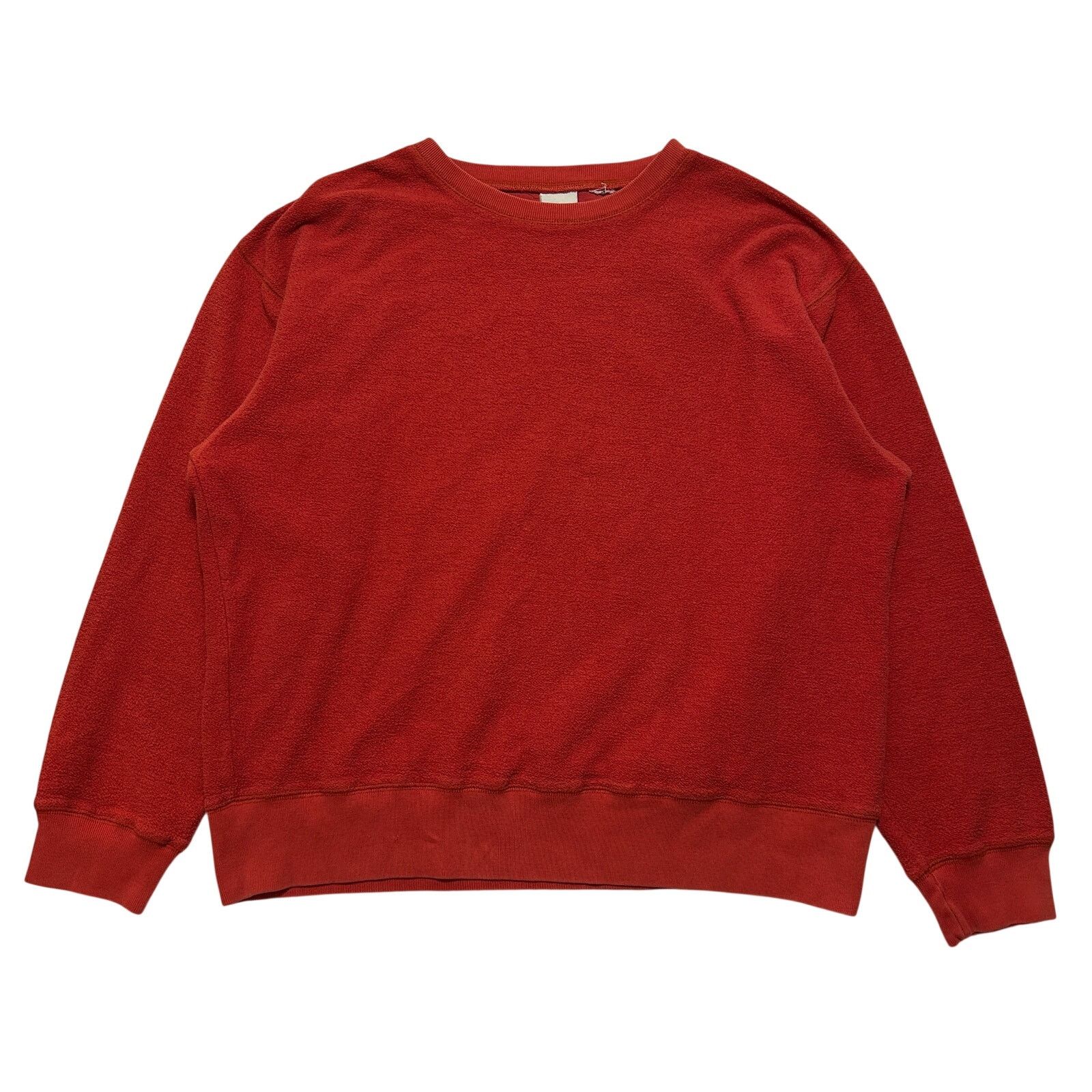 Gap 90's Gap Inside Out Style Crewneck Fleece Red Sweatshirt Size US L / EU 52-54 / 3 - 1 Thumbnail