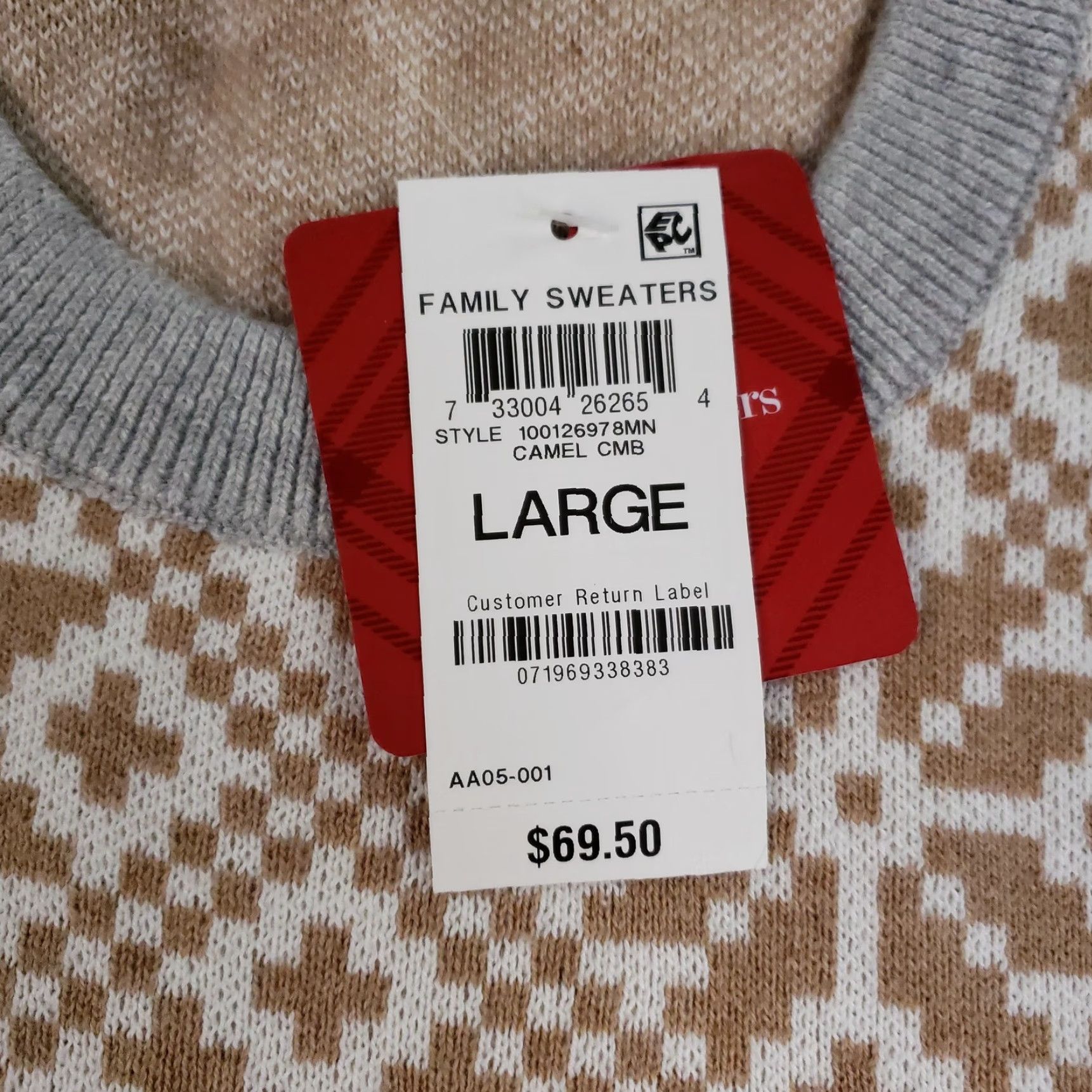 Charter Club Charter Club Sweater Mens Large Fair Isle Crewneck Holiday Snowflake Pullover Size US L / EU 52-54 / 3 - 6 Thumbnail