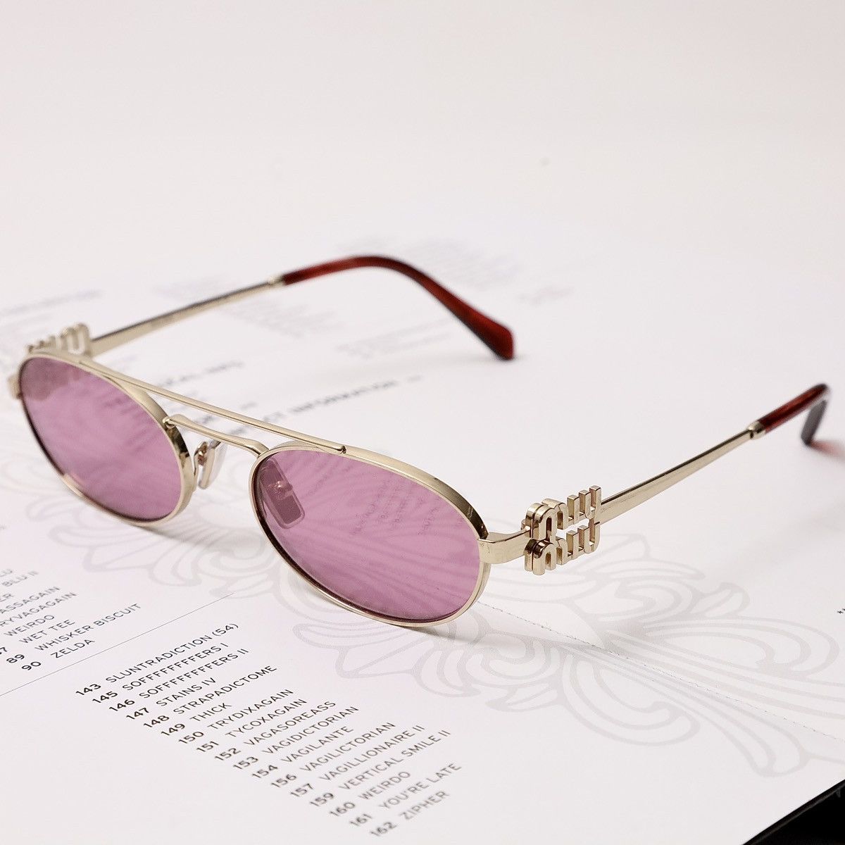 Miu Miu MIU MIU 0MU 54ZS SUNGLASSES Size ONE SIZE - 2 Thumbnail