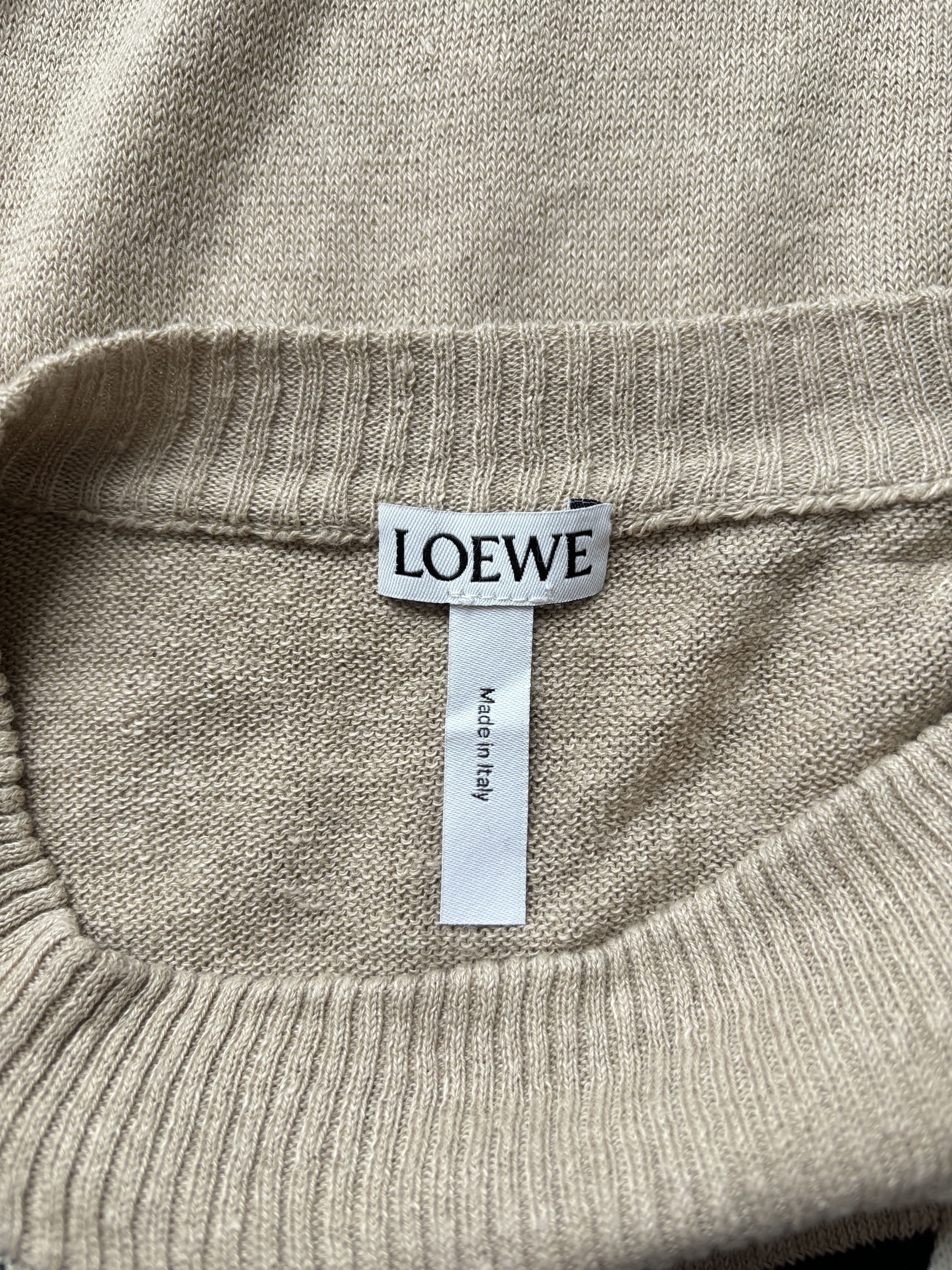 Loewe ⚡️QUICK SALE⚡️Loewe Beige Linen/Cotton Knit Tasseled Sweater Size US XS / EU 42 / 0 - 3 Thumbnail