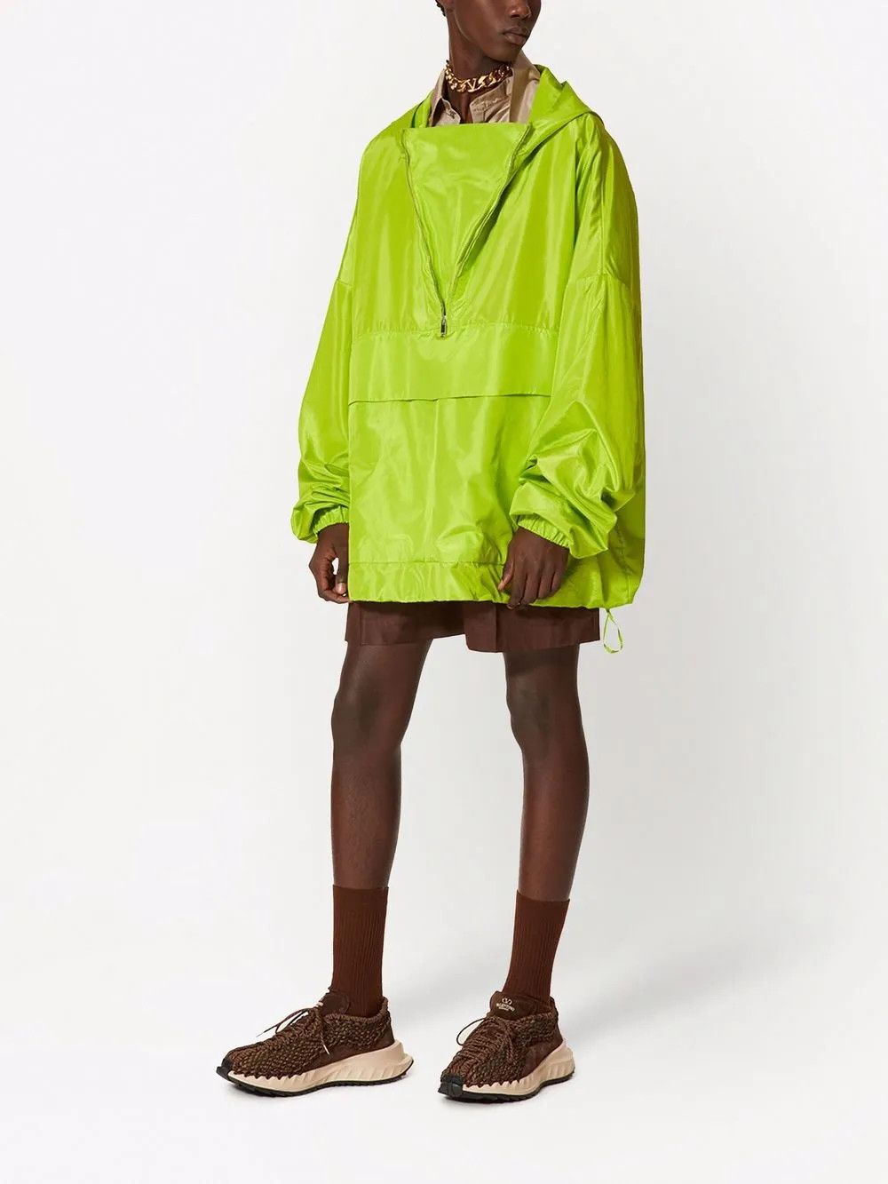 Valentino o1y0525 Hooded Jacket in Green Size US S / EU 44-46 / 1 - 5 Thumbnail
