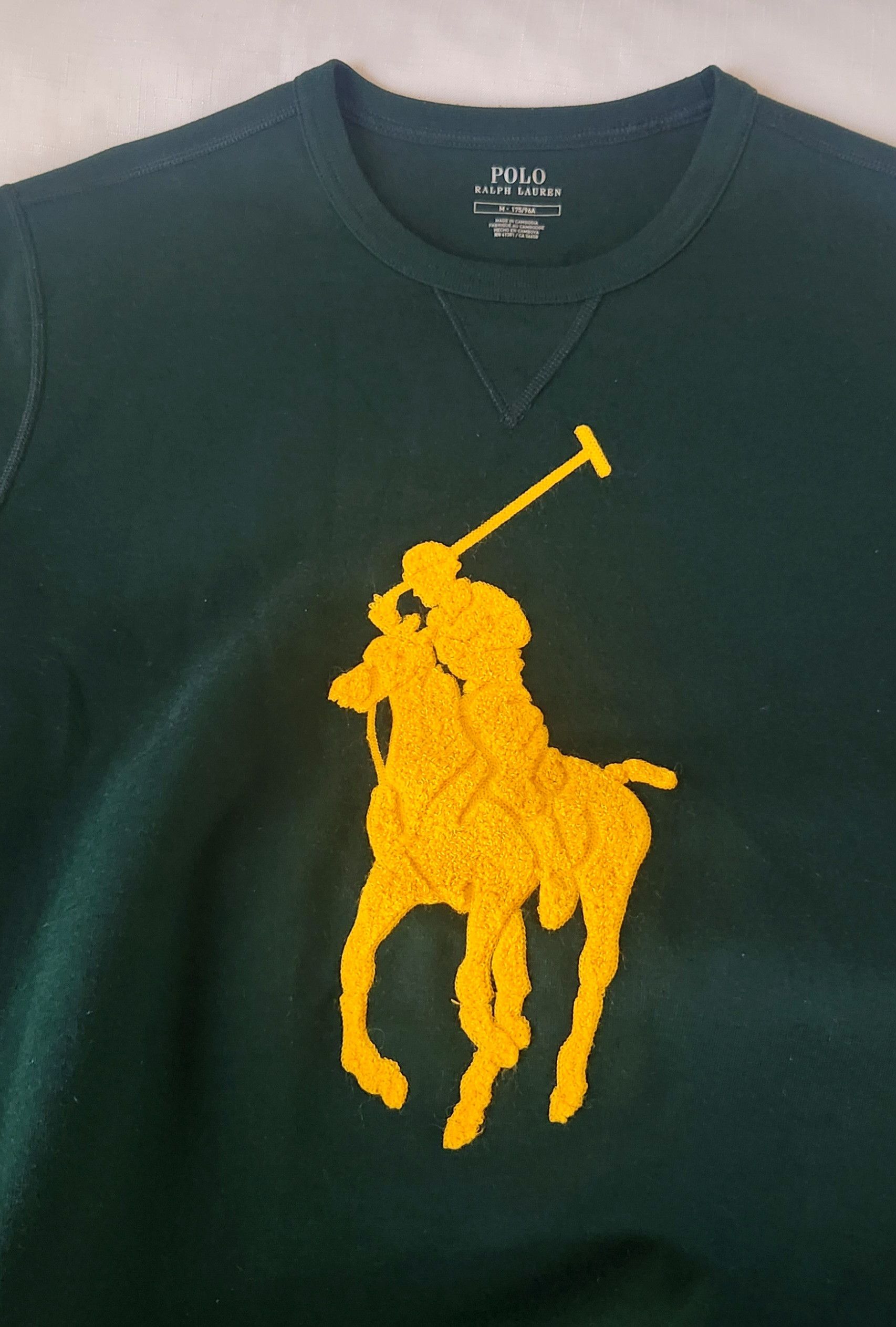Polo Ralph Lauren Polo Ralph Lauren Big Pony Double Knit Crew Neck Carpet Logo Size US M / EU 48-50 / 2 - 10 Thumbnail