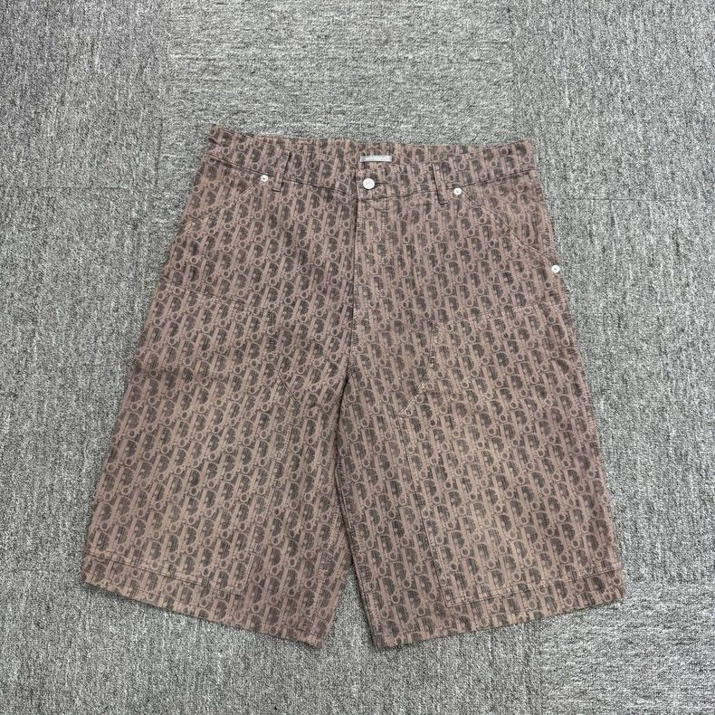 Dior Monogram Leather Patch Shorts-yf