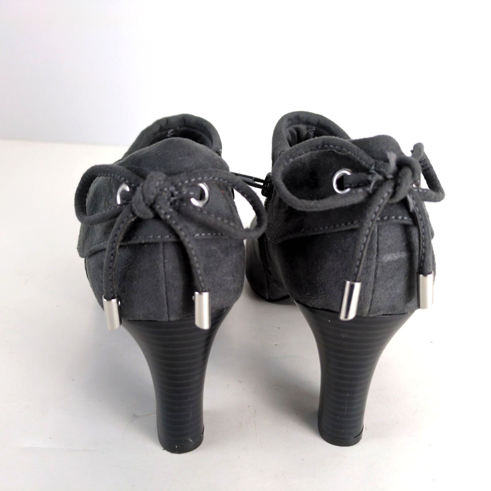 Other Coach And Four Gray Microfiber Suede 3" Heel Ankle Booties Size US 8 / IT 38 - 4 Thumbnail