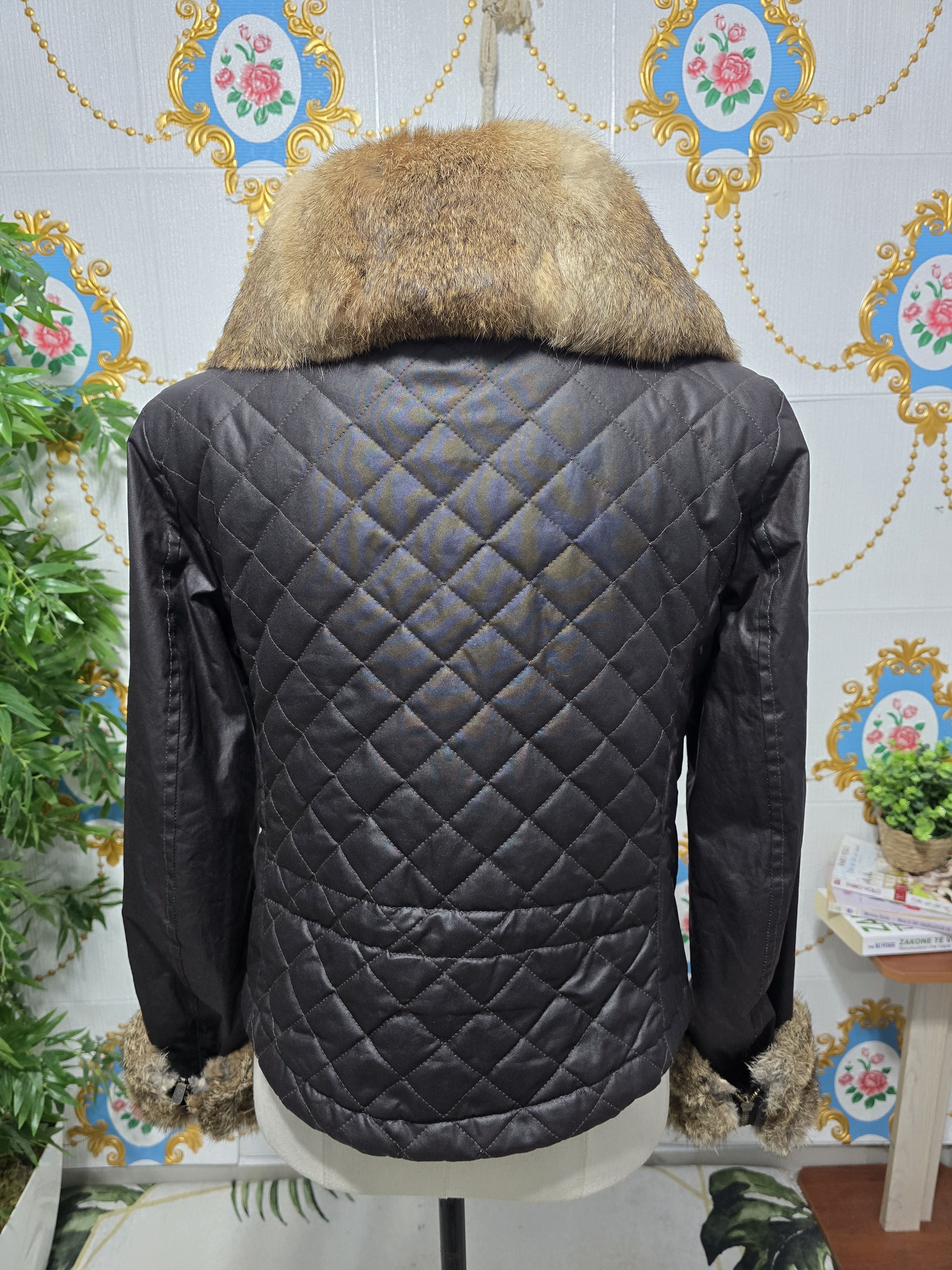 Belstaff Belstaff Gold Label quilted jacket ,wax cotton rabbit fur Size M / US 6-8 / IT 42-44 - 10 Thumbnail