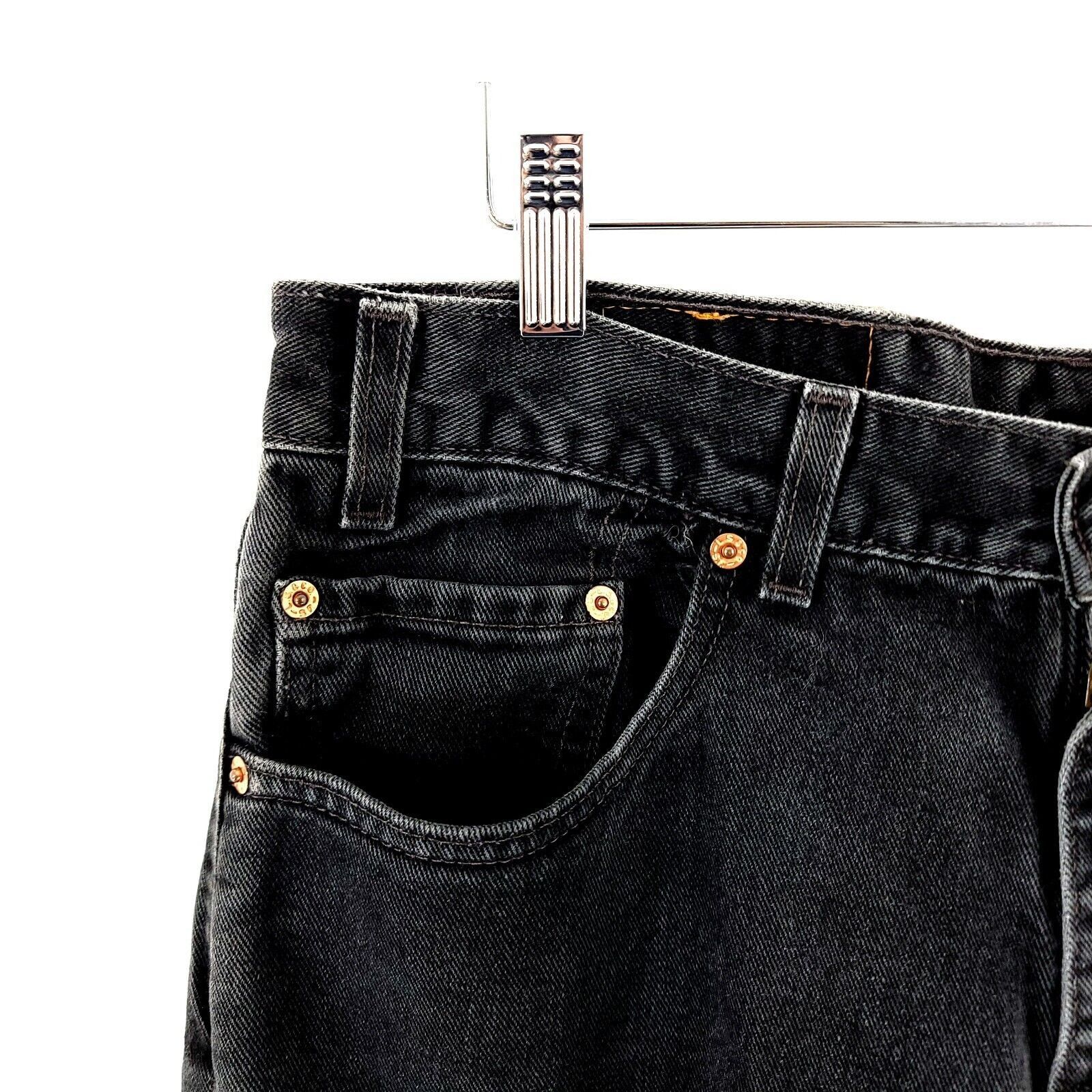 Levi's Vintage Levi's Black Relaxed Fit 550 Denim Cotton High Rise Size US 34 / EU 50 - 2 Thumbnail