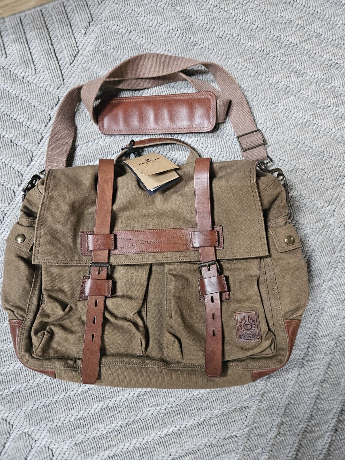 Belstaff BELSTAFF COLONIAL MESSENGER BAG-Mountain Brown Size ONE SIZE - 1 Thumbnail
