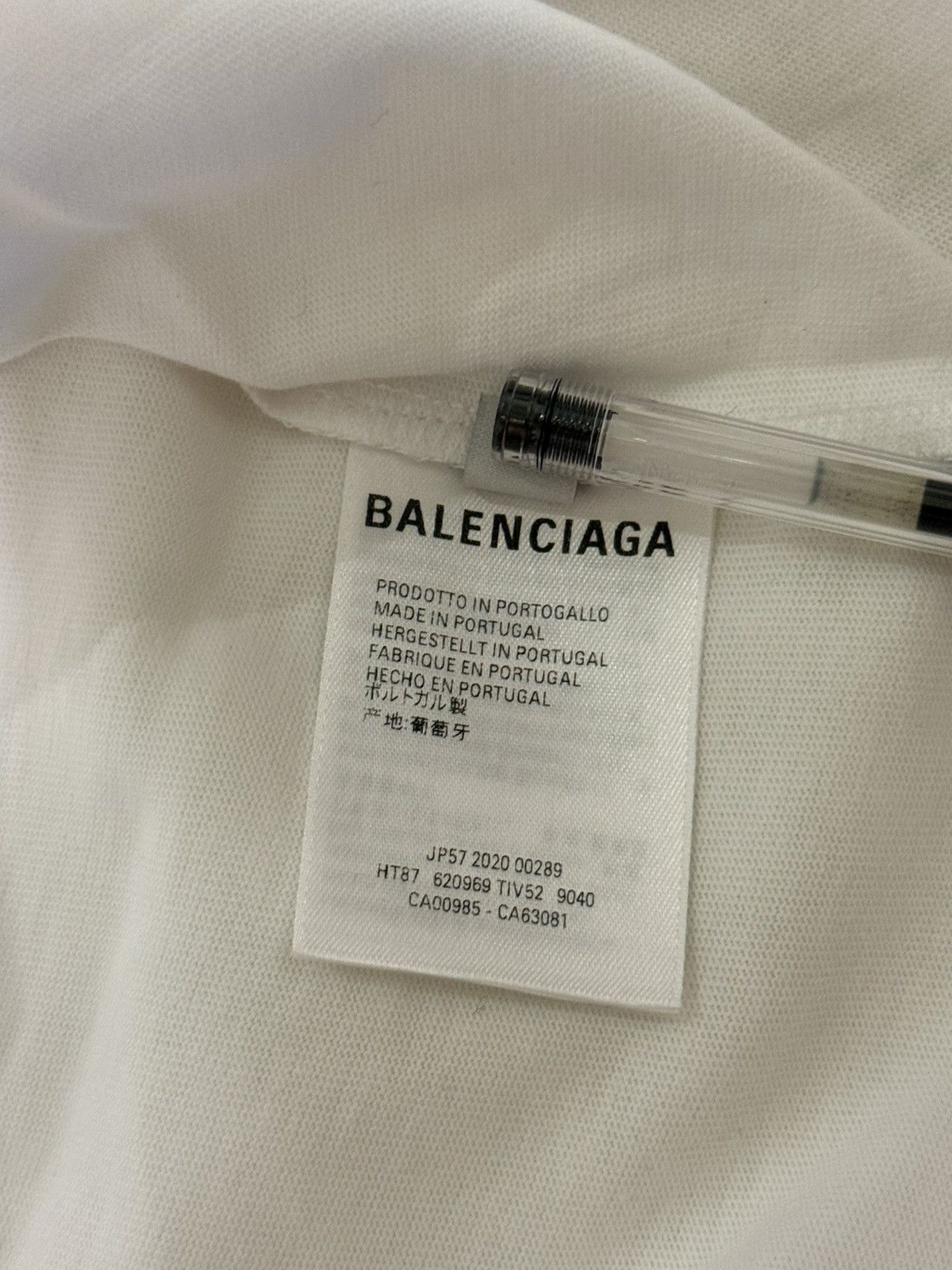 Balenciaga Balenciaga white t shirt Size US XXS / EU 40 - 7 Thumbnail