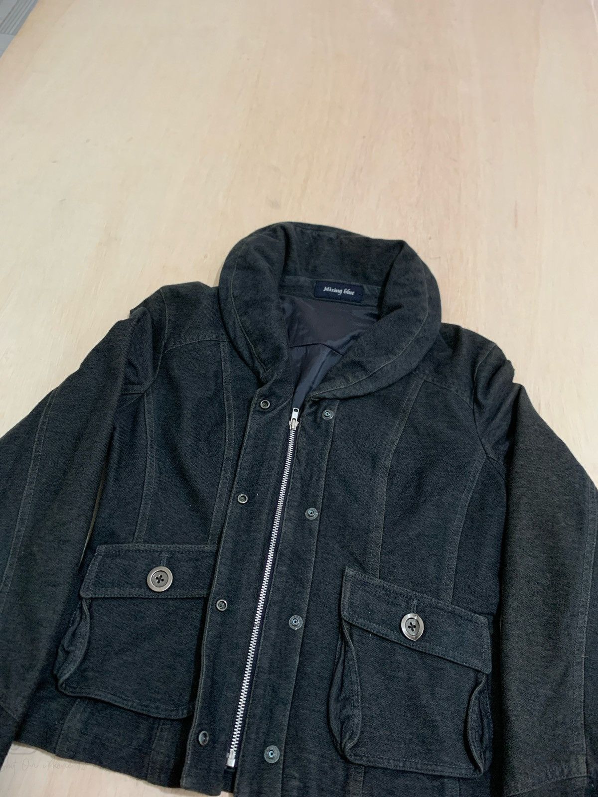 14th Addiction × Japanese Brand × Le Grande Bleu (L.G.B.) Vintage Mixing Blue Lgb style Denim Jacket Size US M / EU 48-50 / 2 - 3 Thumbnail
