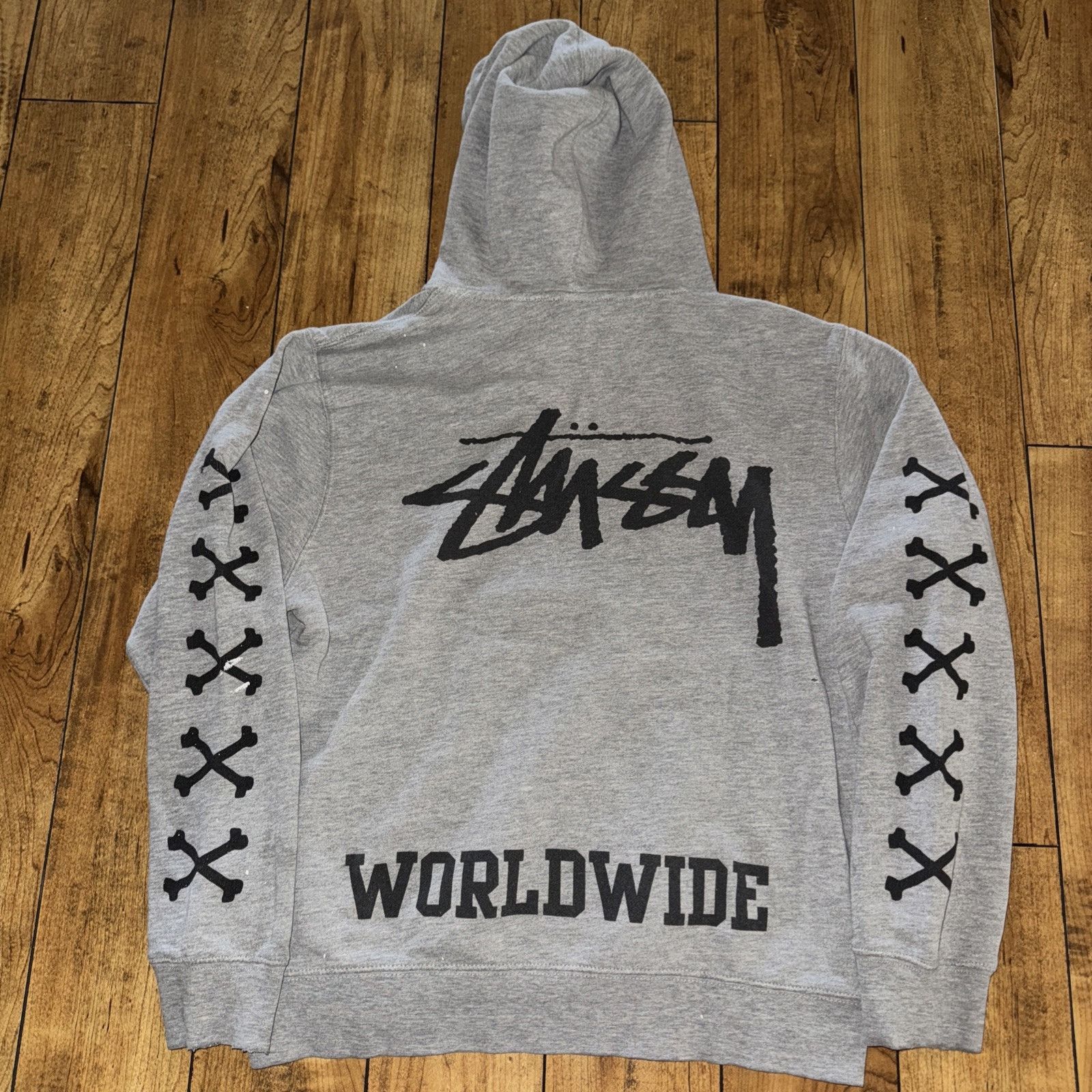 Stussy × Vintage Vintage Stussy Hoodie Grey Medium Made In USA Size US M / EU 48-50 / 2 - 9 Thumbnail