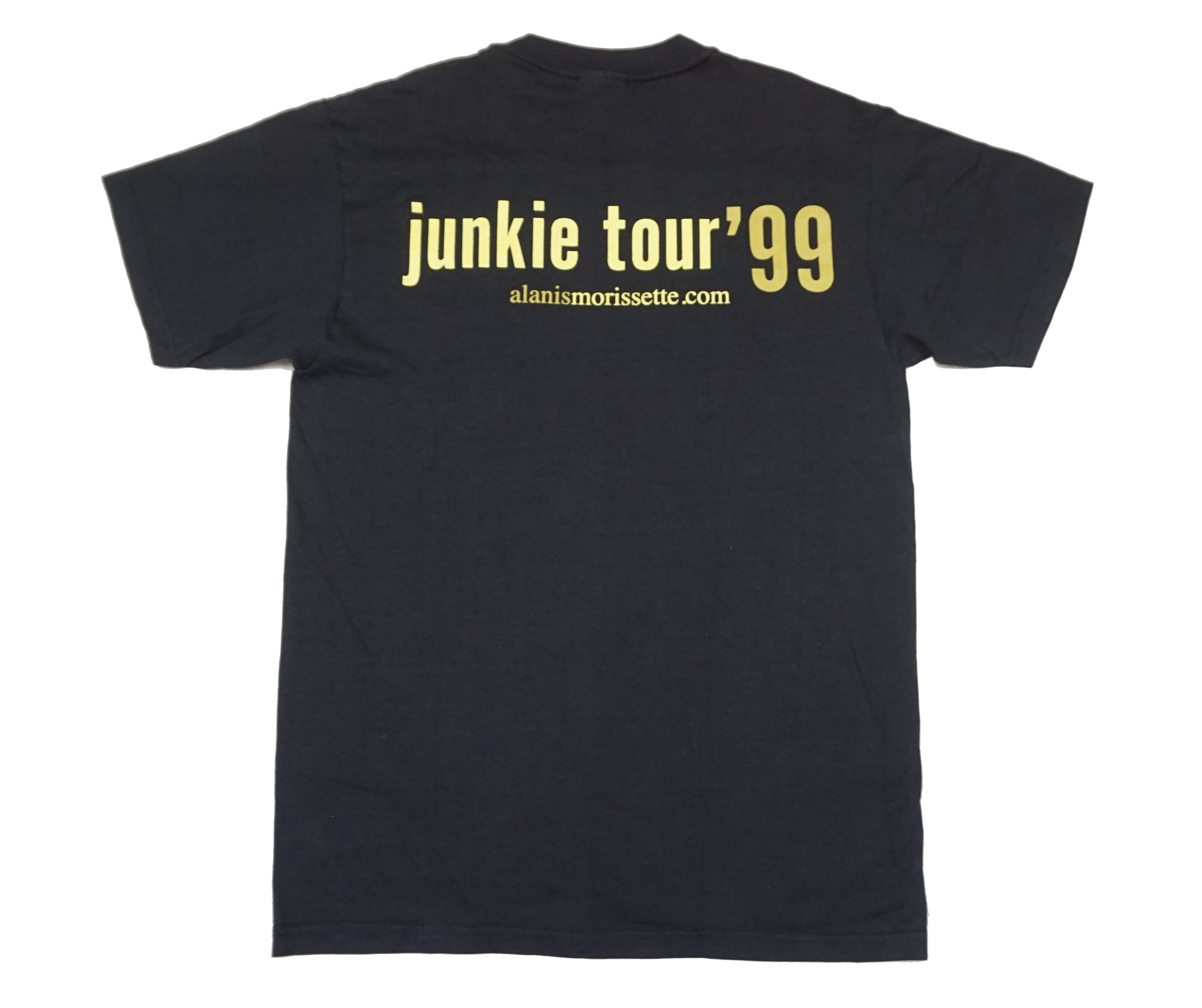 Band Tees × Vintage 90's Alanis Morissette Junkie Tour T-Shirt Size M / US 6-8 / IT 42-44 - 5 Thumbnail