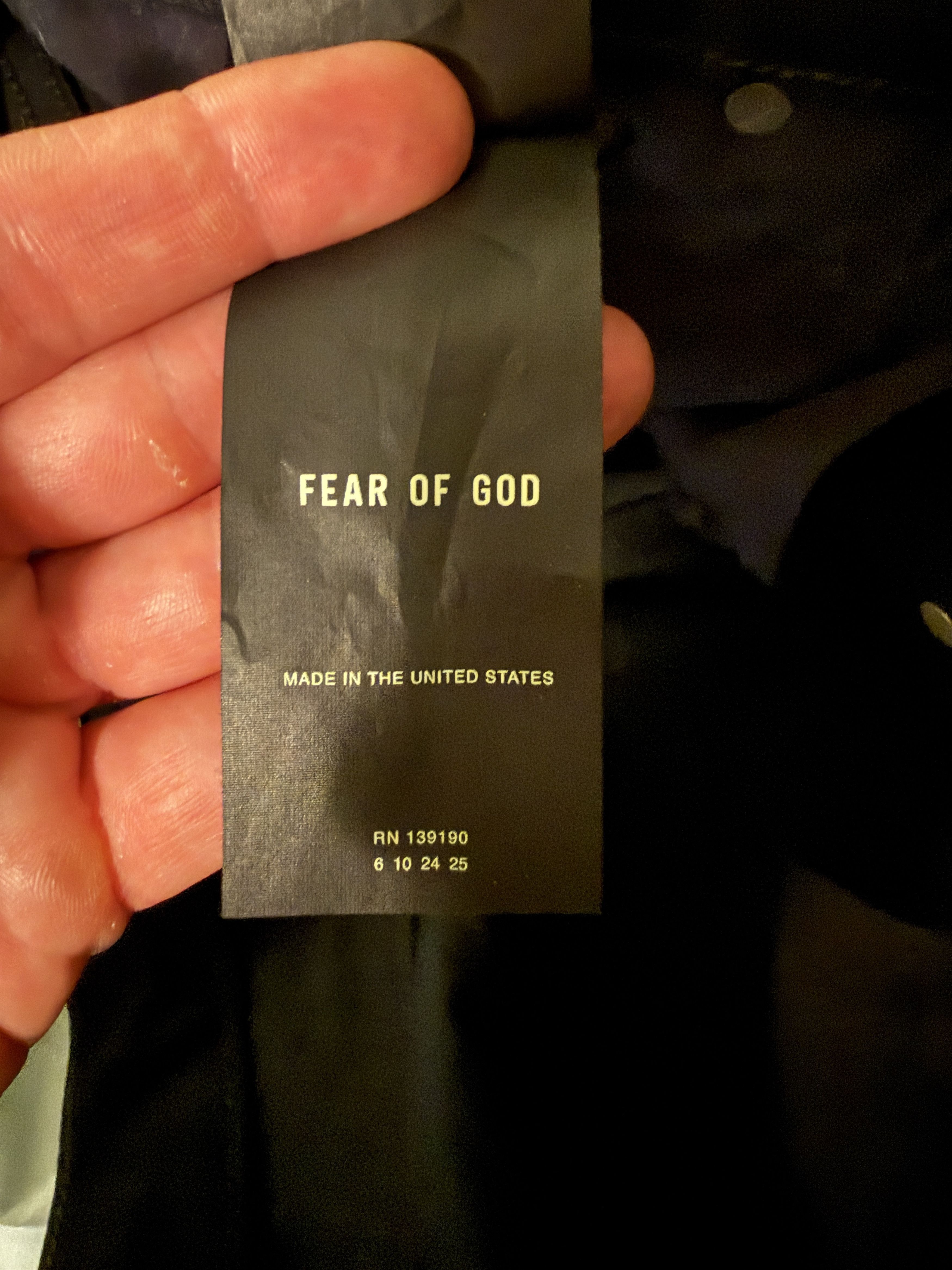 Fear of God Black Denim Size US 33 - 4 Thumbnail