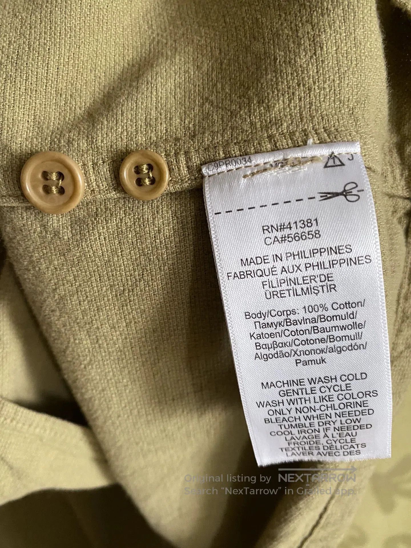RRL Ralph Lauren RRL Cotton Dobby Camp Shirt for Men. Size US XL / EU 56 / 4 - 6 Thumbnail