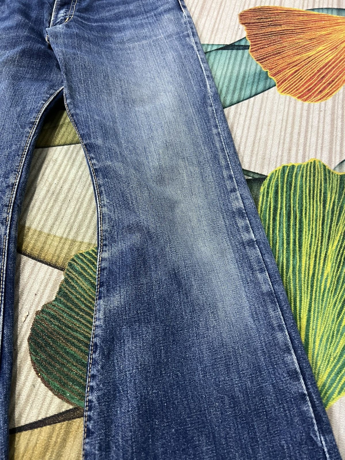 Vintage 70’s Bison Genuine Western Mudwash Bootcut Zip Talon Jean Size US 29 - 5 Thumbnail