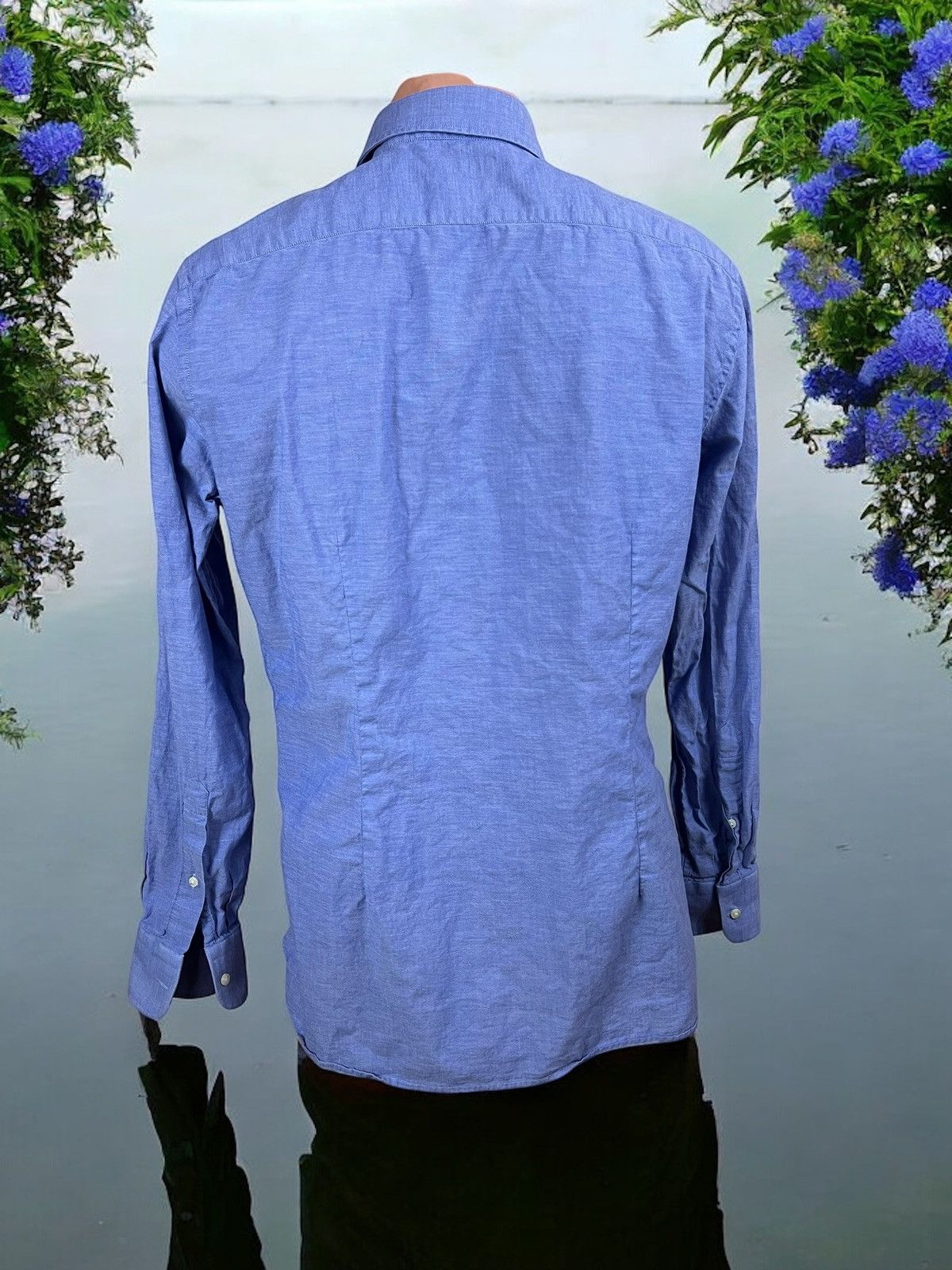 J.Lindeberg J.Lindeberg blue slim fit shirt size M Size US M / EU 48-50 / 2 - 3 Thumbnail