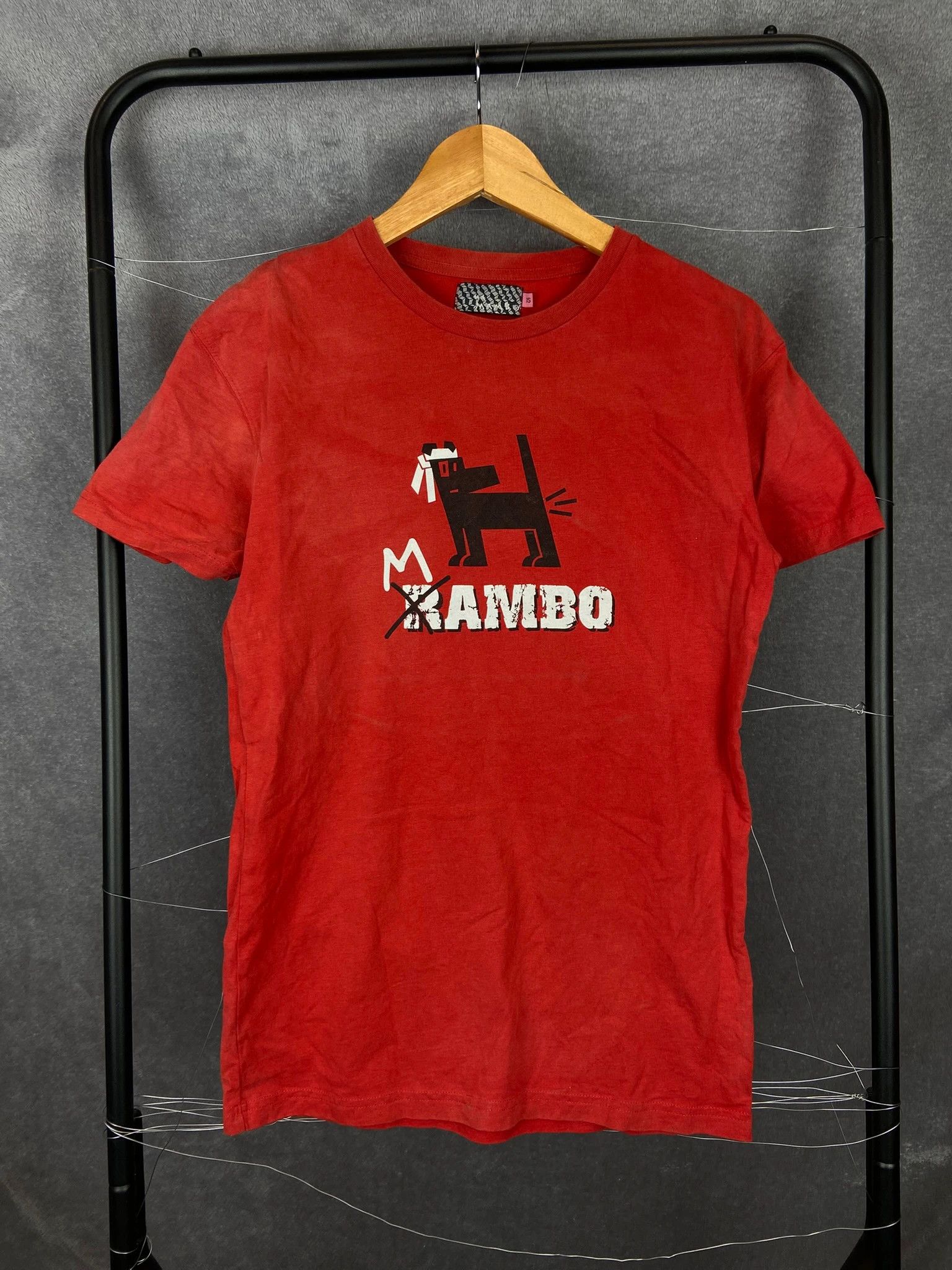 Mambo Mambo Red Graphic Tee XS – Cartoon Dog Print Retro Vibe Size US XS / EU 42 / 0 - 1 Thumbnail