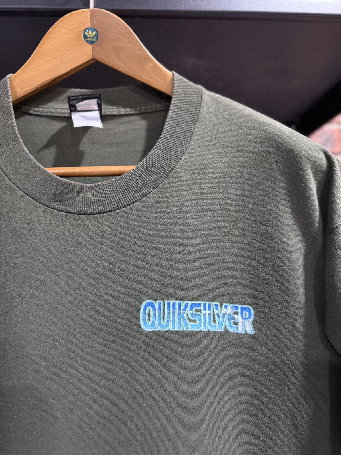 Quiksilver × Vintage Vintage 90s Quiksilver Boarding Evolution Sun Faded Tee Size US L / EU 52-54 / 3 - 7 Thumbnail