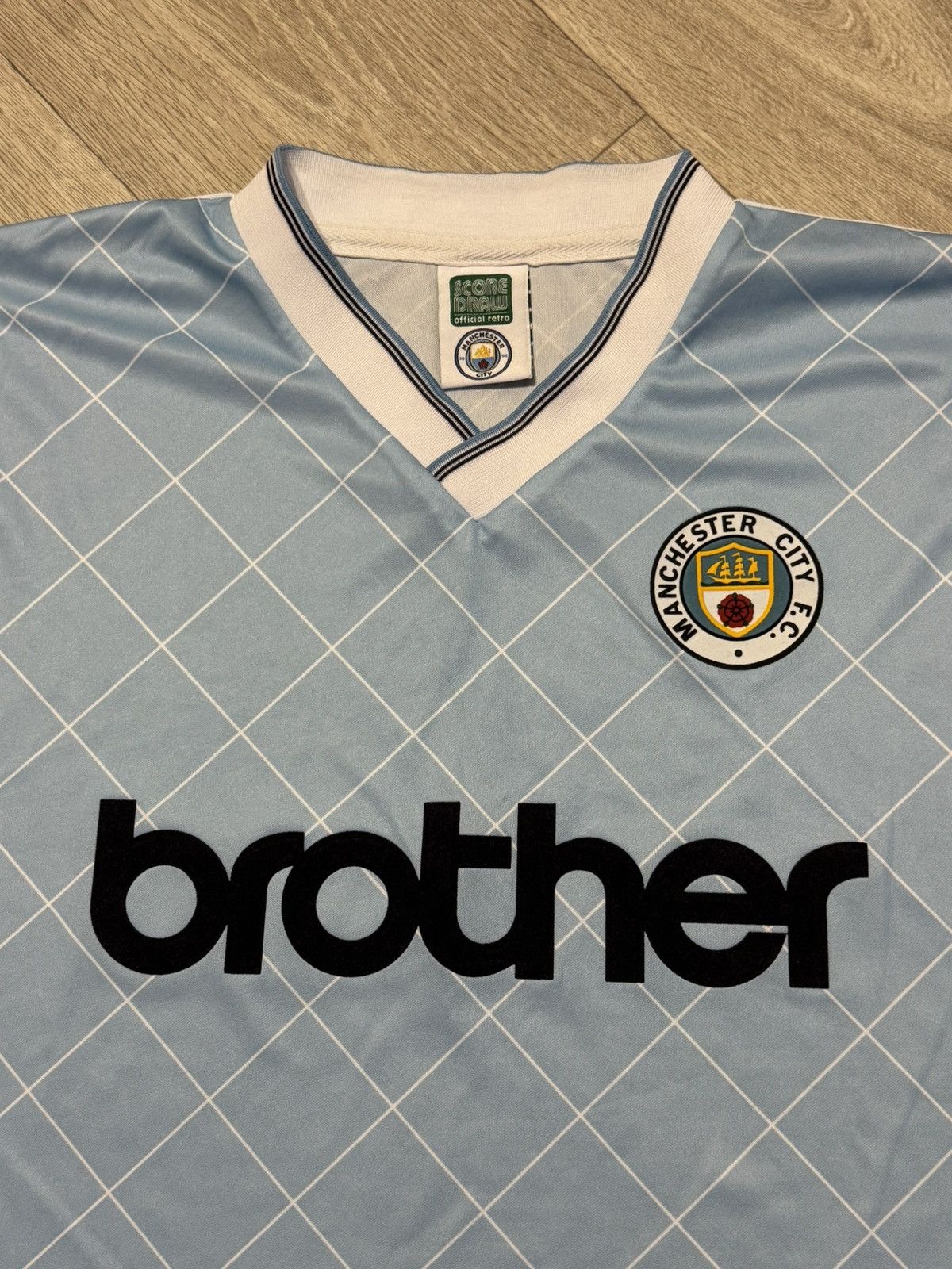 Vintage 🔷Retro Manchester City 1988 Soccer jersey🔷 Size US XL / EU 56 / 4 - 3 Thumbnail