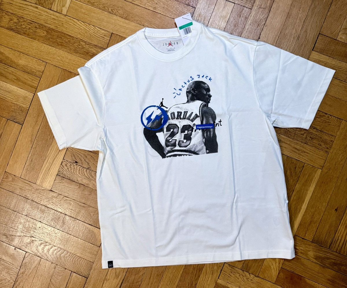 Travis Scott x Jordan x Fragment Tee White sz XL | eBay
