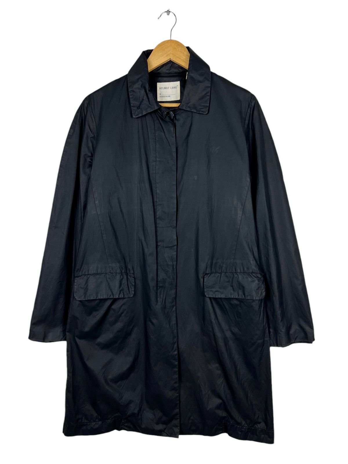 Helmut Lang 🔥 VINTAGE 1998 HELMUT LANG LIGHT LONG COAT MADE IN ITALY Size US S / EU 44-46 / 1 - 12 Thumbnail