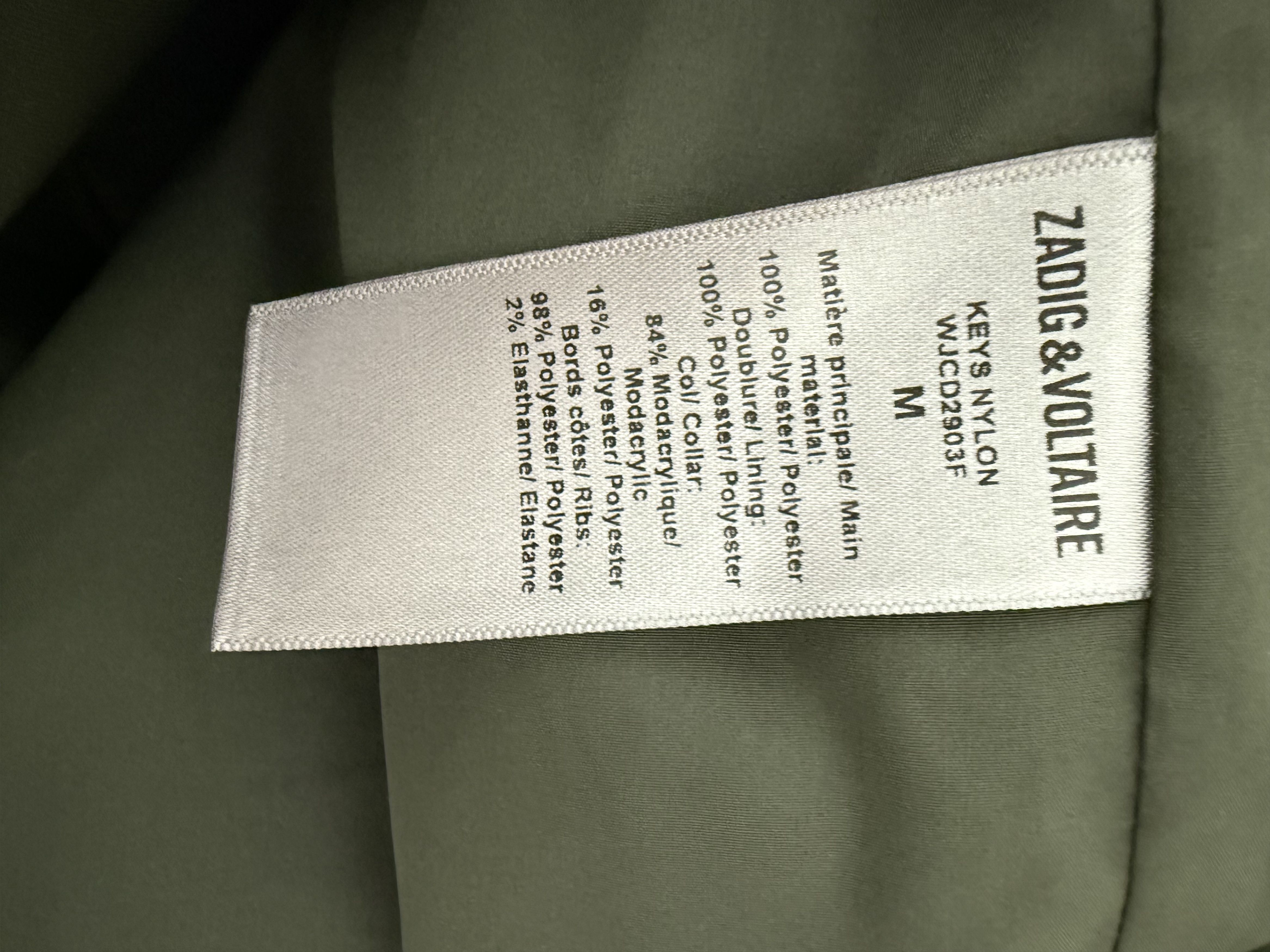 Zadig & Voltaire Zadig & Voltaire Keys Nylon Jacket w/ Faux Fur Size M / US 6-8 / IT 42-44 - 5 Thumbnail