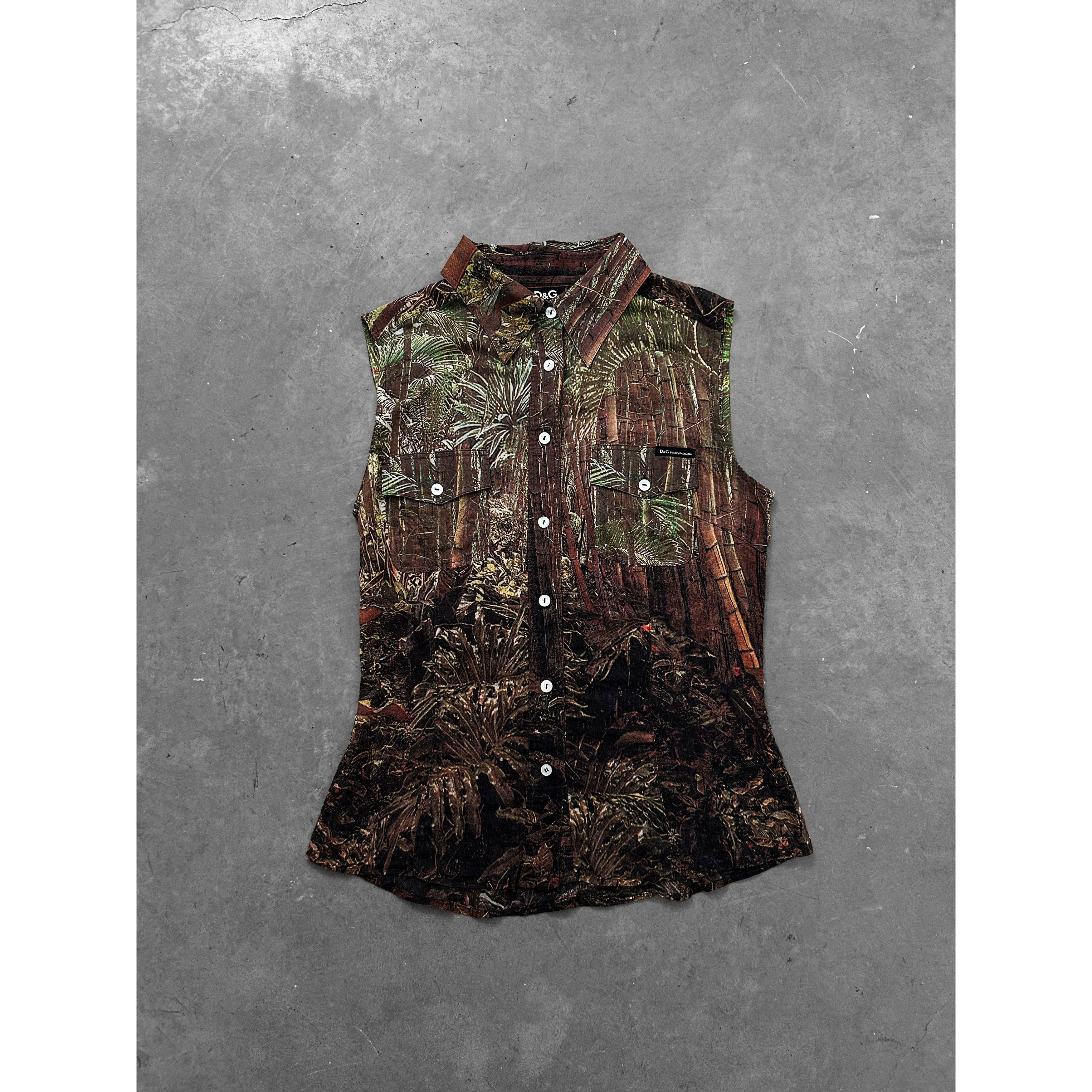 Dolce & Gabbana Dolce & Gabbana Forest Graphic Tank Top Size S / US 4 / IT 40 - 1 Thumbnail