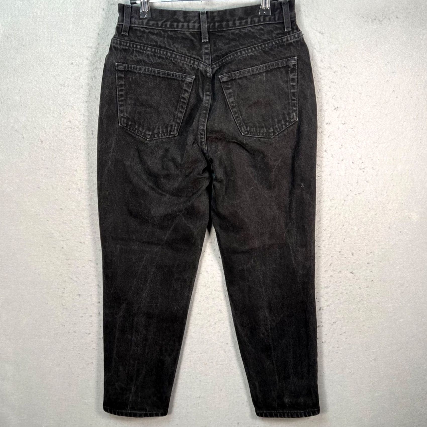 Gap VINTAGE Gap Womens 26 x 28 Classic Fit Black Denim High-Waisted Tapered Jeans Shirt Womens XS? Size 26" / US 2 / IT 38 - 2 Thumbnail