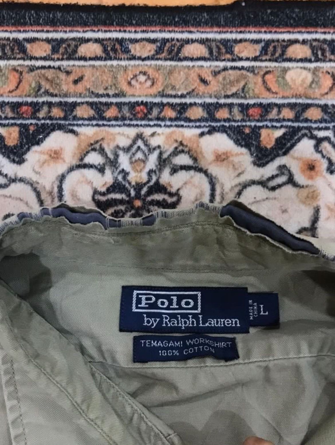 Polo Ralph Lauren × Ralph Lauren × Vintage Polo Ralph Lauren Temagami Distress Collar Works Size US L / EU 52-54 / 3 - 7 Thumbnail