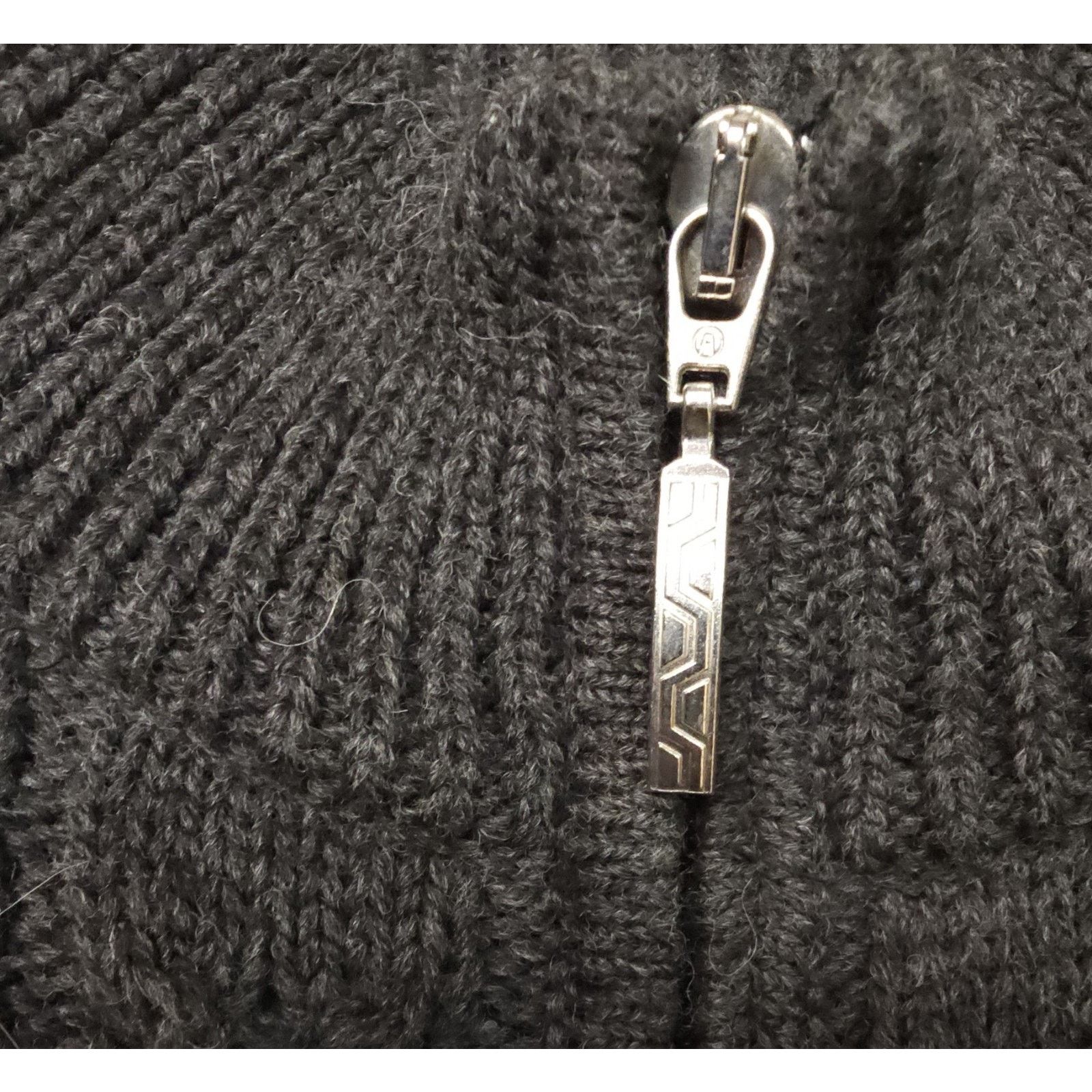 Other Blarney Woollen Mills Aran Cardigan Charcoal Wool Ireland L Size US L / EU 52-54 / 3 - 4 Thumbnail