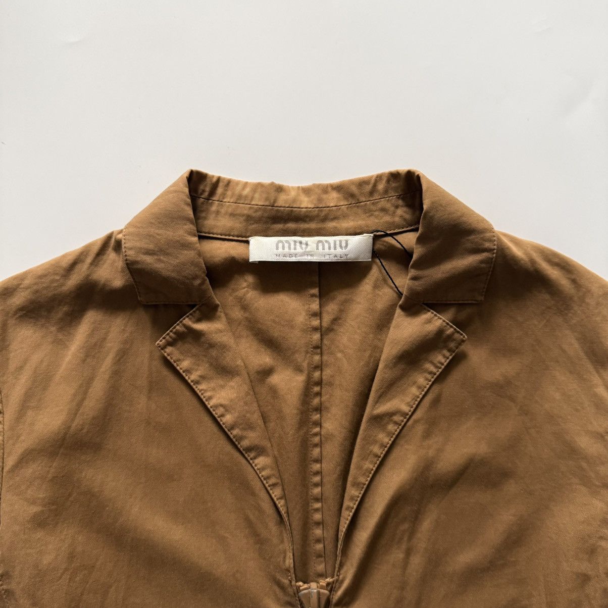 Miu Miu Vintage Miu Miu - Prada era Exposed Zipper Trim Jacket Size M / US 6-8 / IT 42-44 - 3 Thumbnail