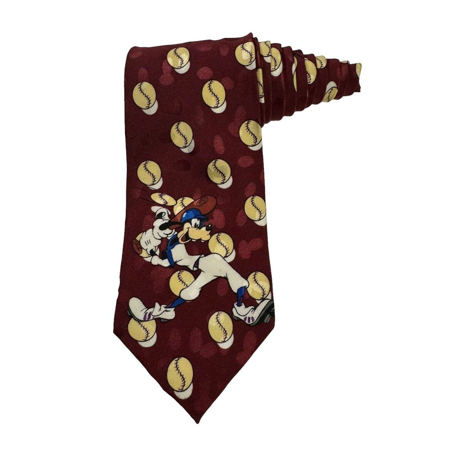 Disney Disney Mickey Unlimited Goofy Baseball Sports Necktie Size ONE SIZE - 1 Thumbnail