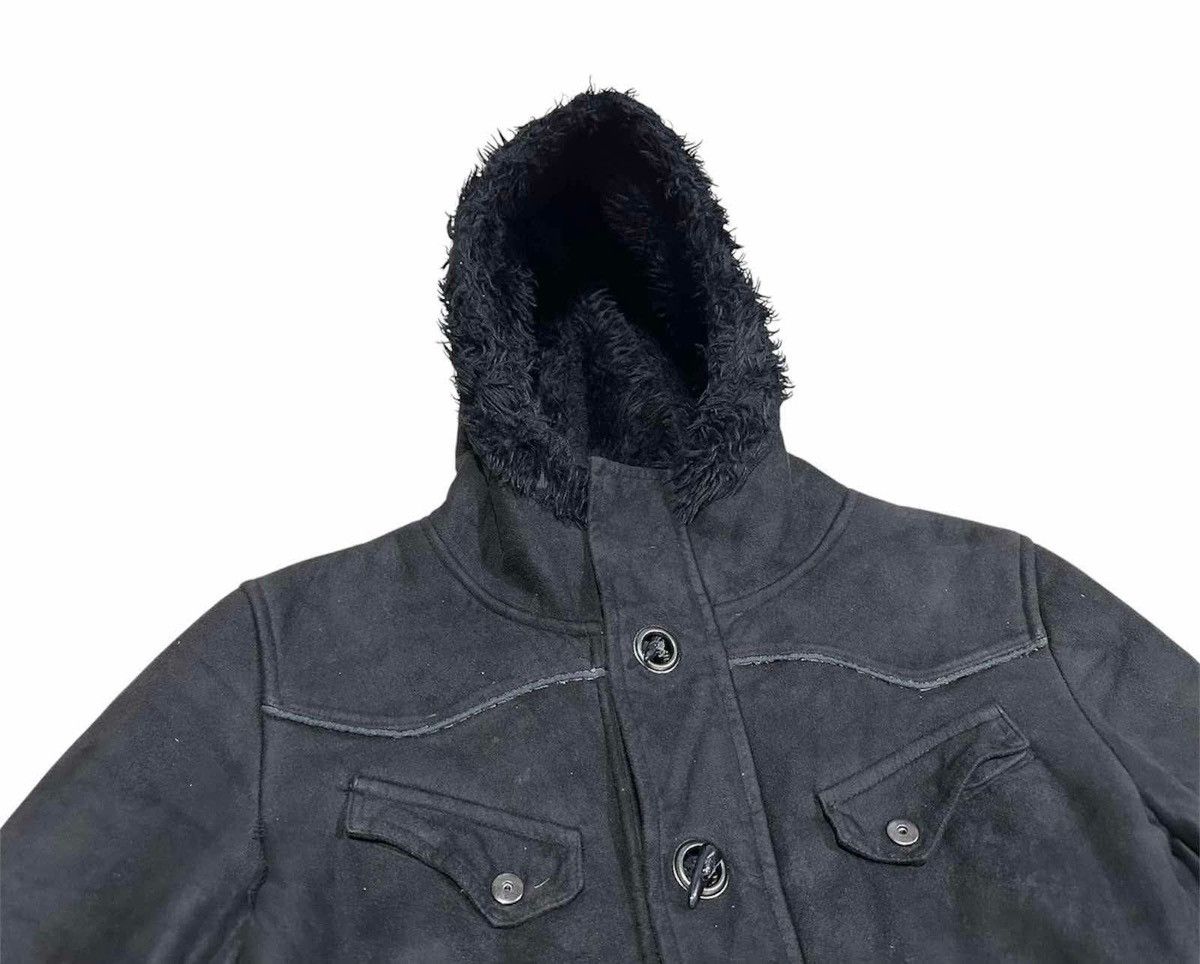 Hysteric Glamour 🔥Sick Y2K Wisdom Fur Hooded Suede Jacket Goth Punk Size US L / EU 52-54 / 3 - 5 Thumbnail