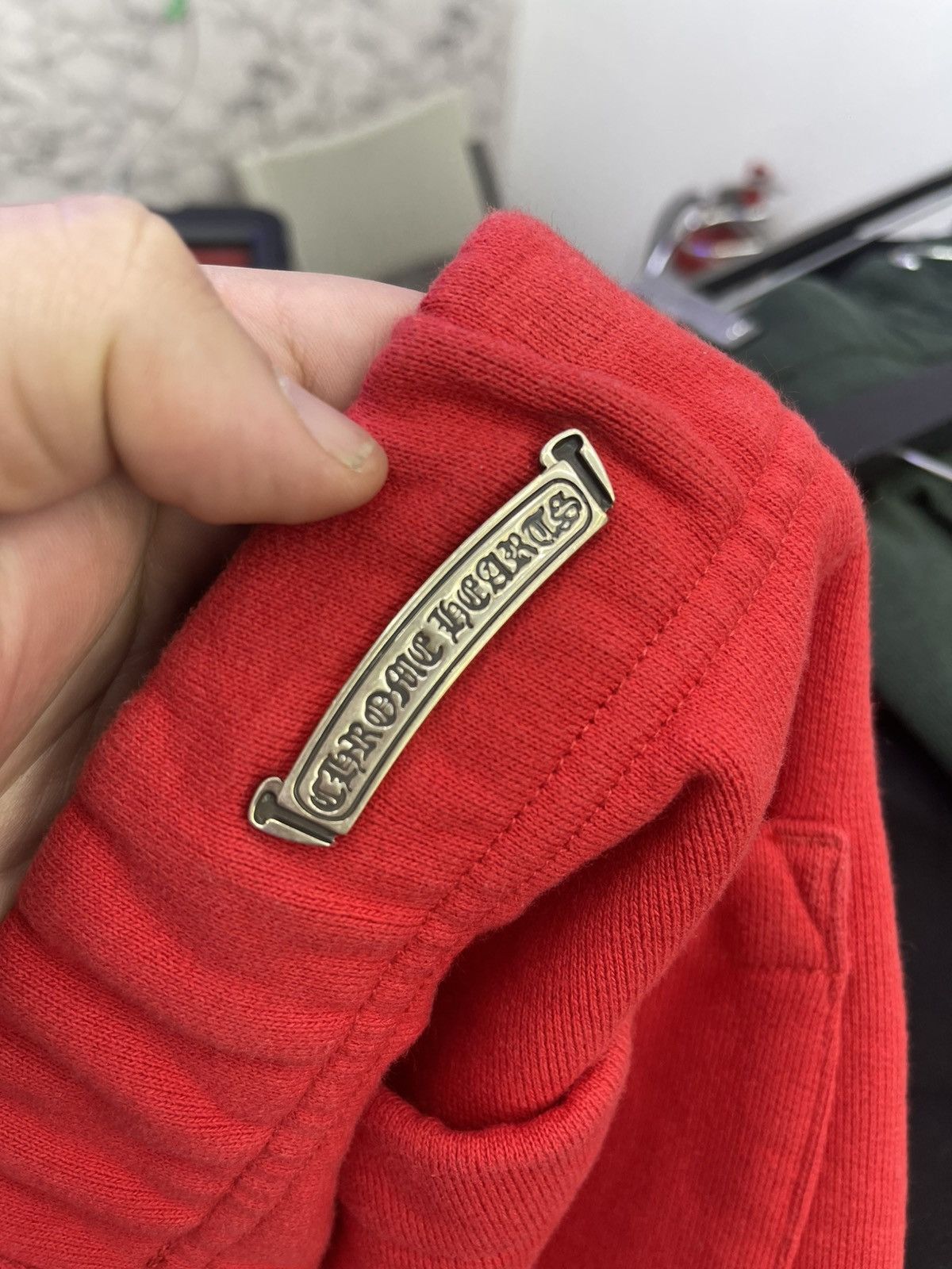 Chrome Hearts Chrome Hearts cementry Cross Shorts (red) Size US 30 / EU 46 - 3 Thumbnail