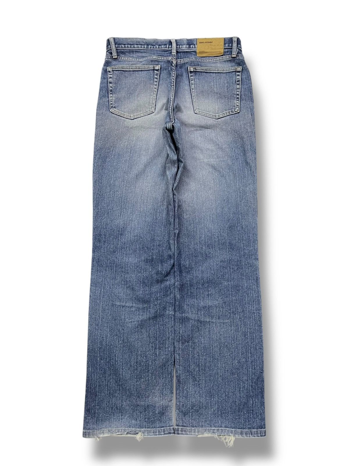 Big John Loose Vintage Big John - Faded Wash, Distressed Denim Size US 32 / EU 48 - 3 Thumbnail
