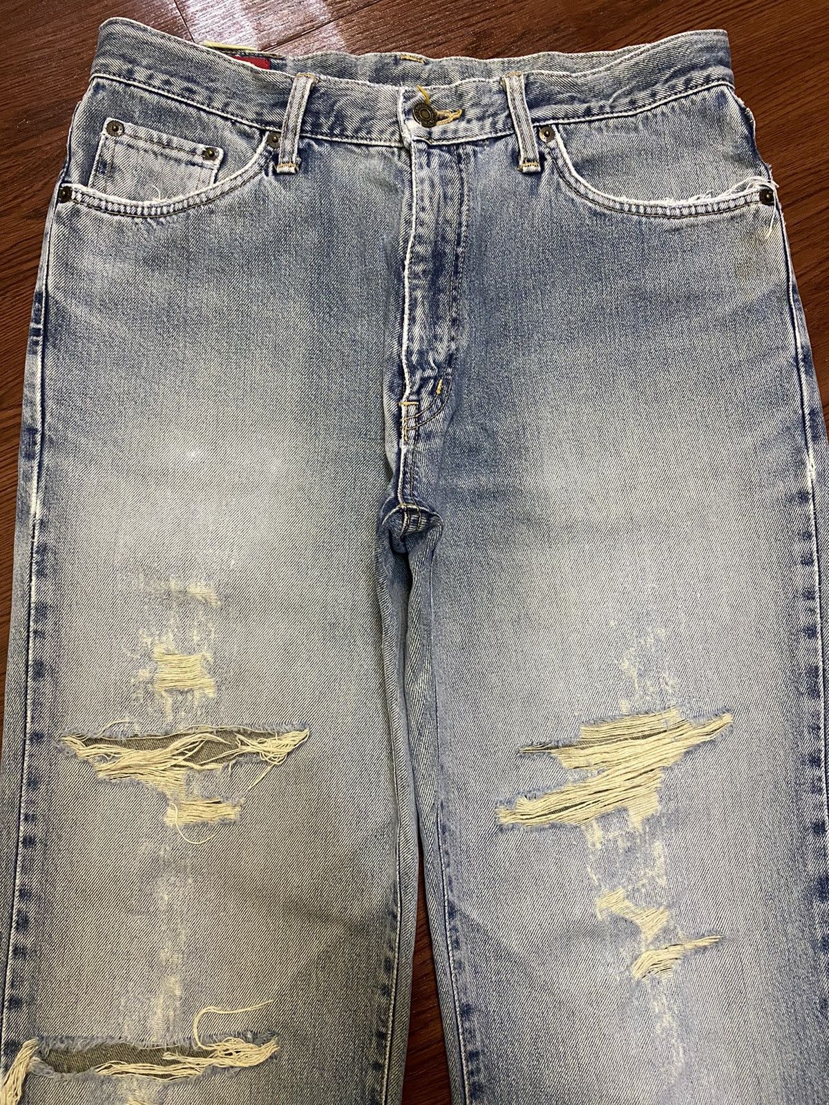 Edwin Vintage Edwin US CLASSIC Faded Wash Destroyer Loose Jeans Size US 32 / EU 48 - 3 Thumbnail