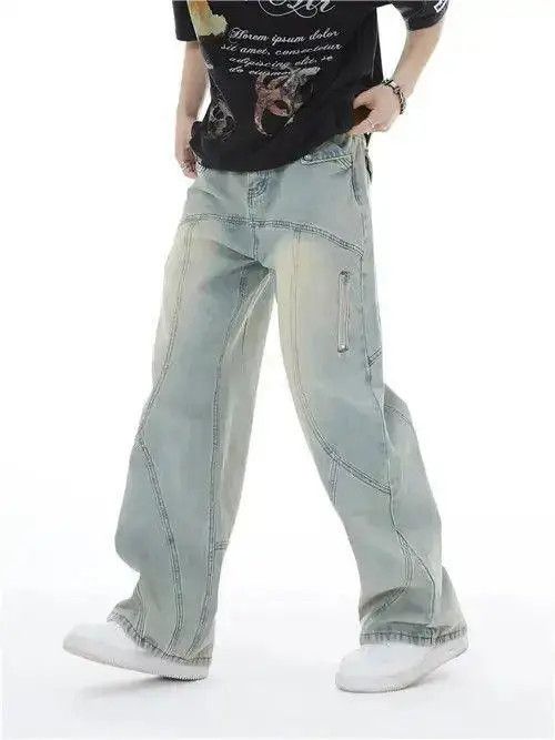 VIBE Embroidered Stacked Denim Jeans Size US 30 / EU 46 - 6 Thumbnail